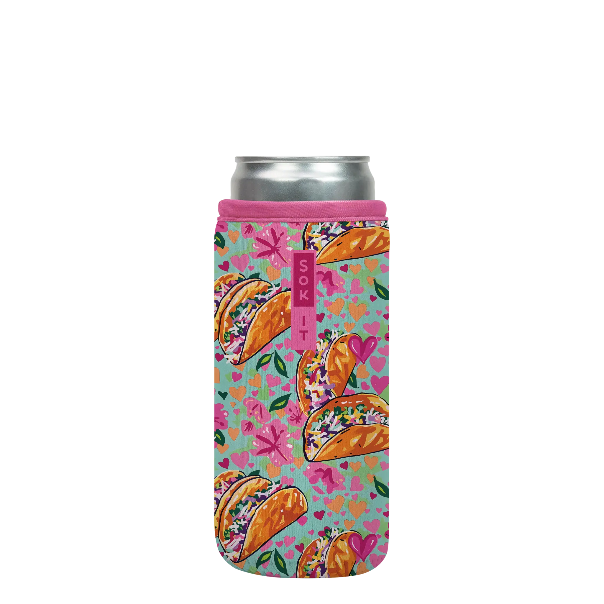 Sok-It CanSok - Give 'Em Something To Taco 'Bout 12oz-Slim-Can 12.99 CanSok-Evergreen