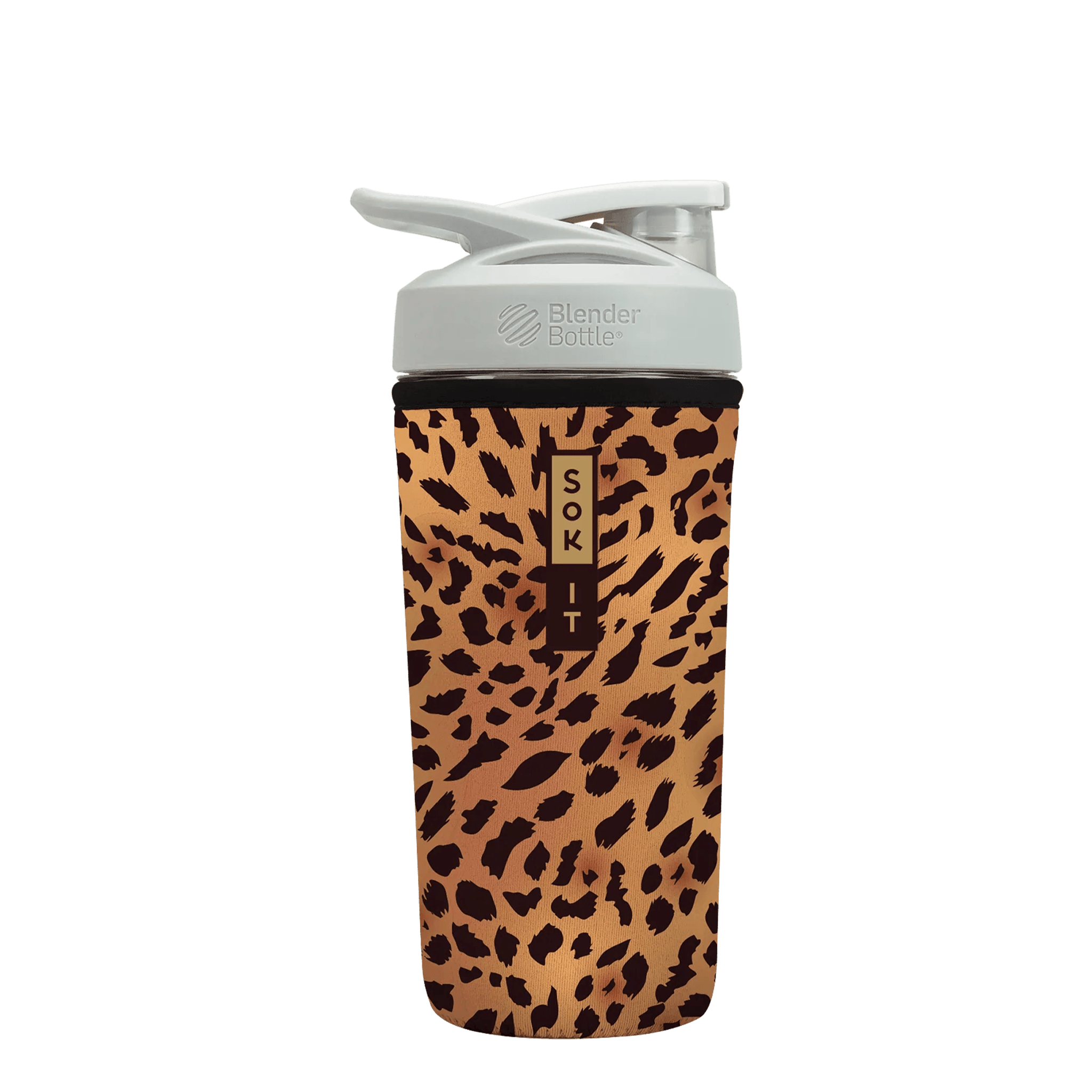 BotlSok for Blender Style Bottle - Classic Leopard 28oz