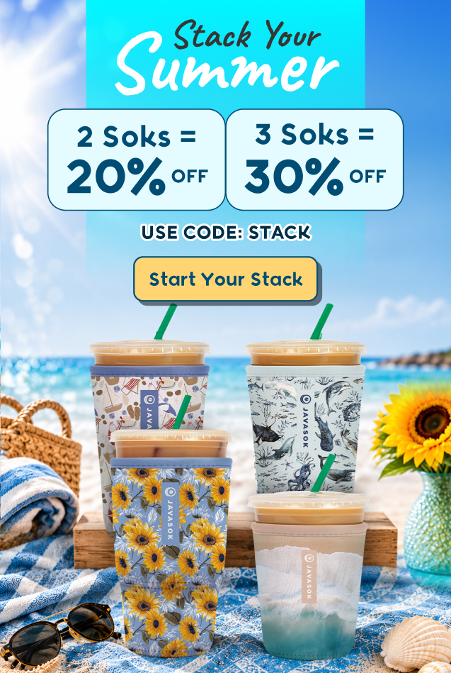 promo banner for Summer Stack Promotion. Get 20% off 2 or 30% off 3 or more with code STACK