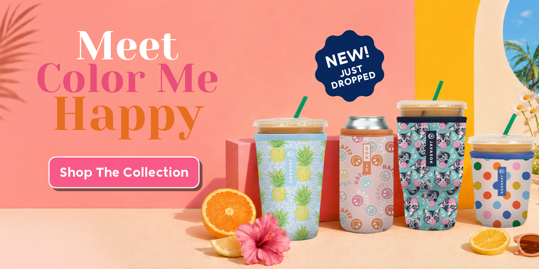 promo banner for new colorful summer javasok and cansok style release