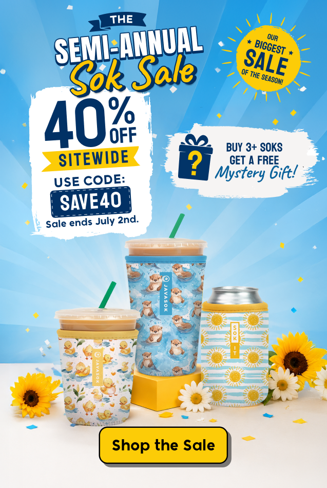 promo banner for semi-annual sale 0% off sitewide with code SAVE40 and buy 3 get a free mystery gift