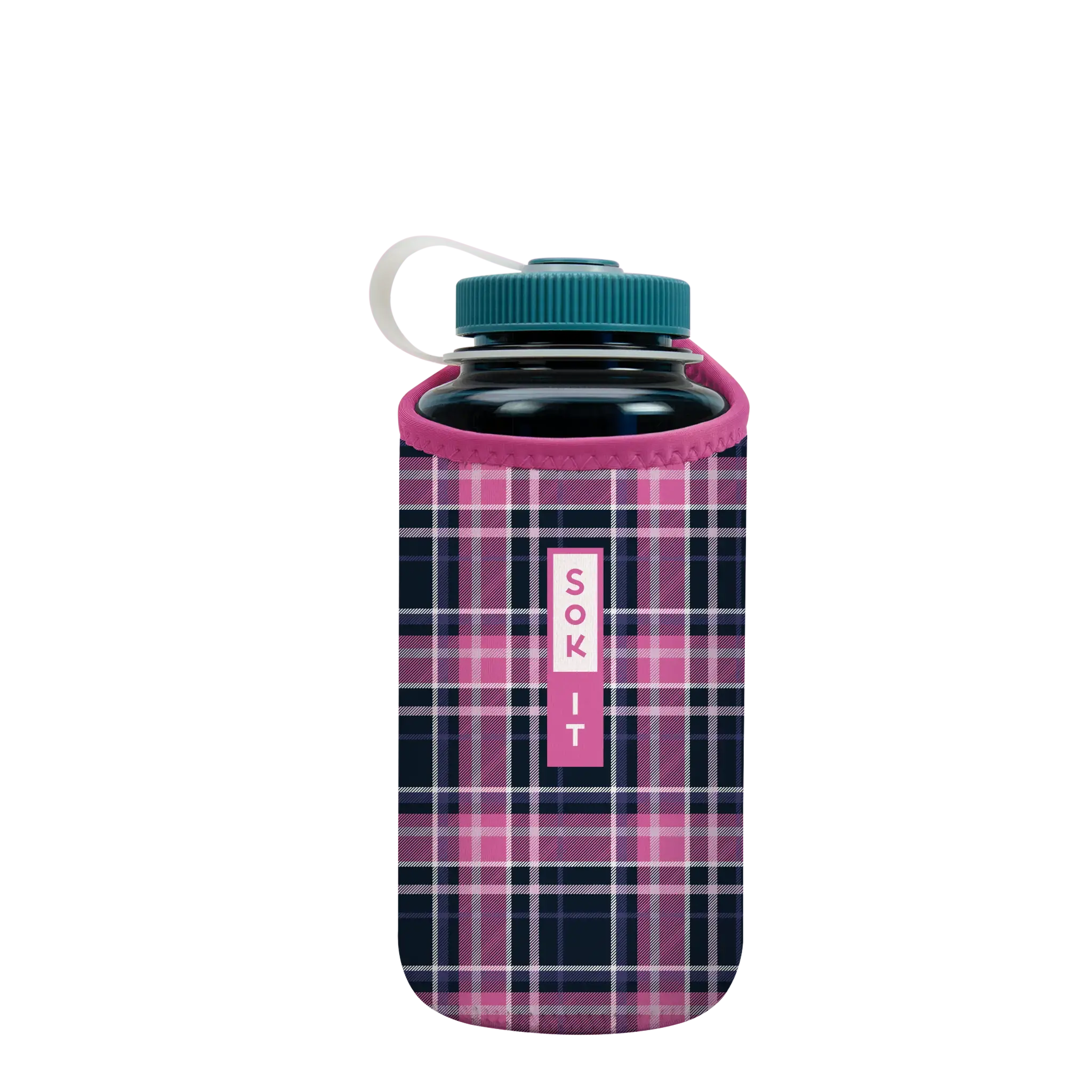BotlSok for Nalgene Style Bottles - Berry Plaid