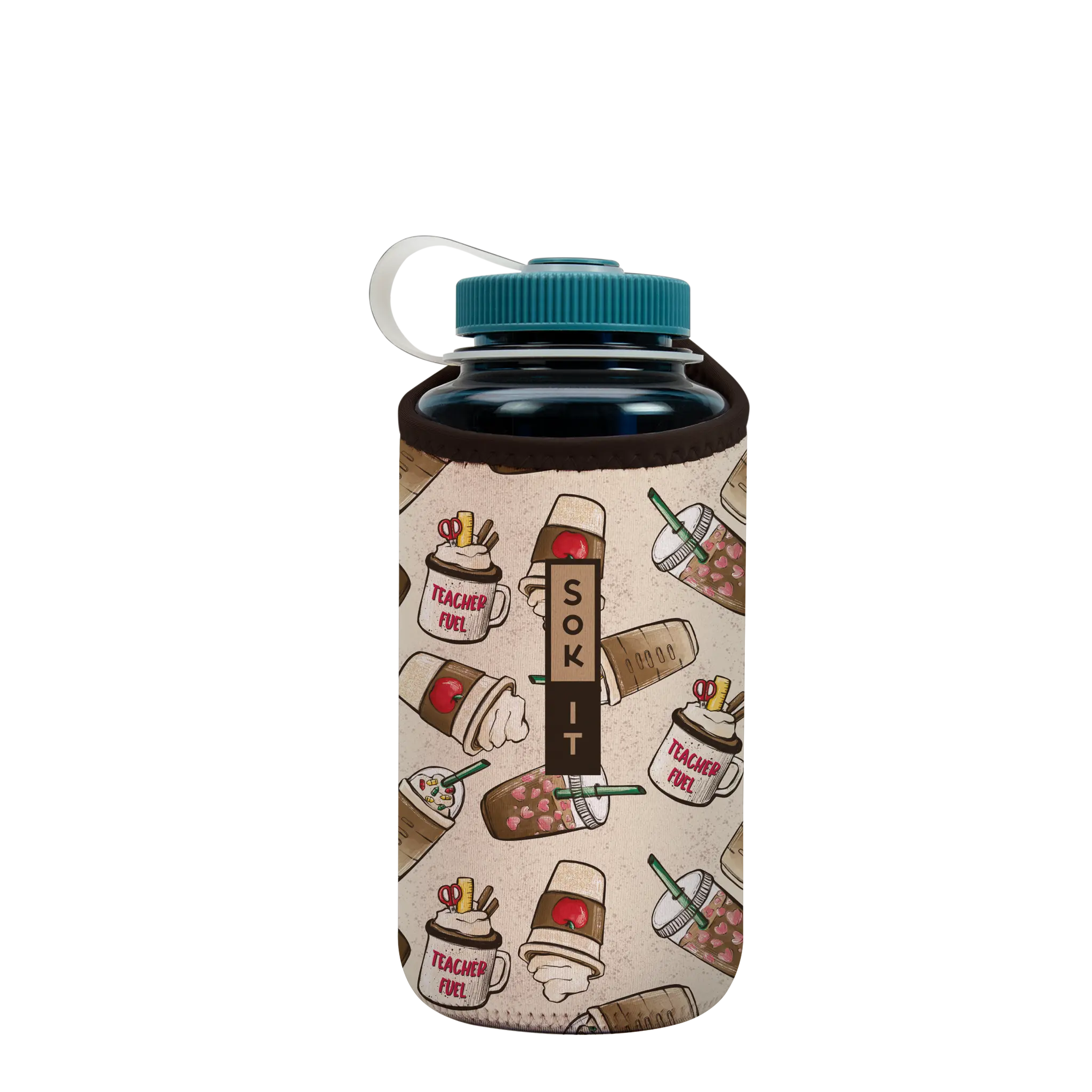 Sok-It BotlSok For Nalgene Style Bottles - Teacher's Favorite   BotlSok-Evergreen