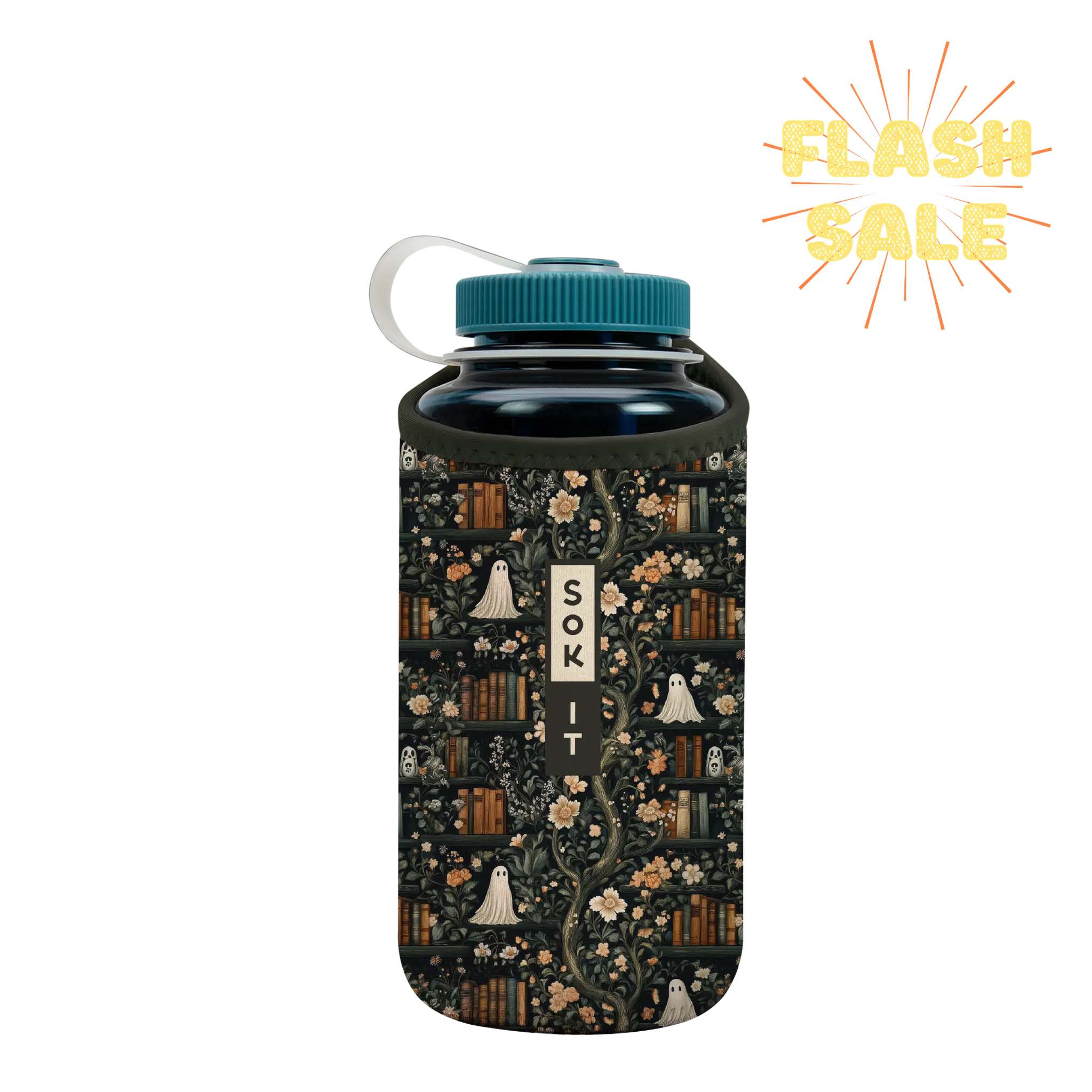 Sok-It BotlSok for Nalgene Style Bottles - Ghost Stories   BotlSok-Halloween Holiday