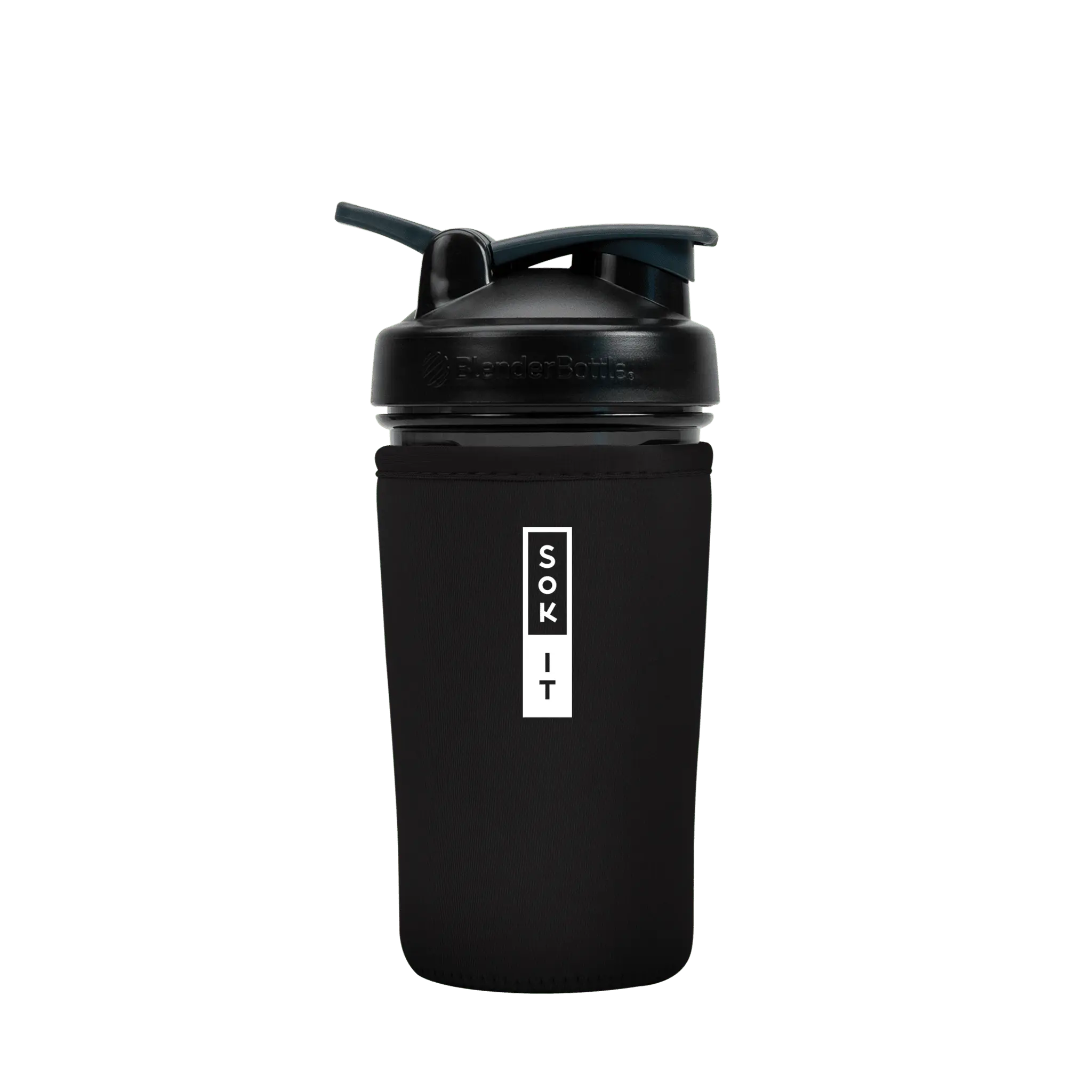 Sok-It BotlSok for Blender Style Bottle - Black 24oz 12.99 BotlSok-Classic Solid