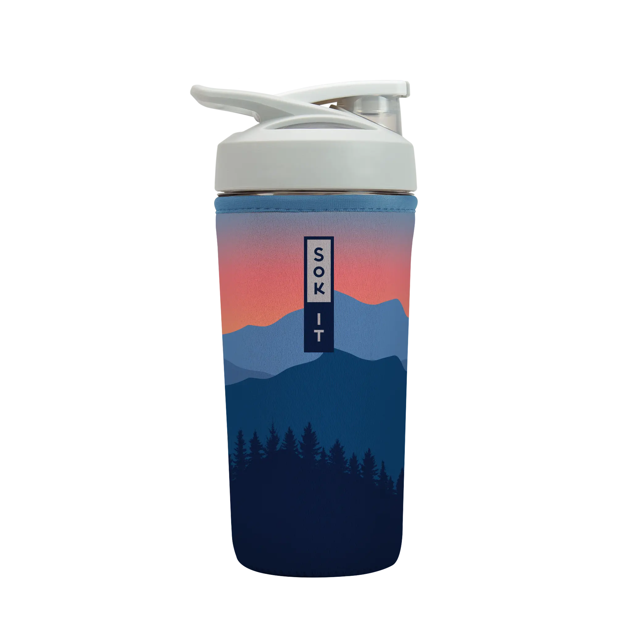 Sok-It BotlSok for Blender Style Bottle - Blue Ridge 28oz-Blender-Bottle 14.99 BotlSok-Evergreen