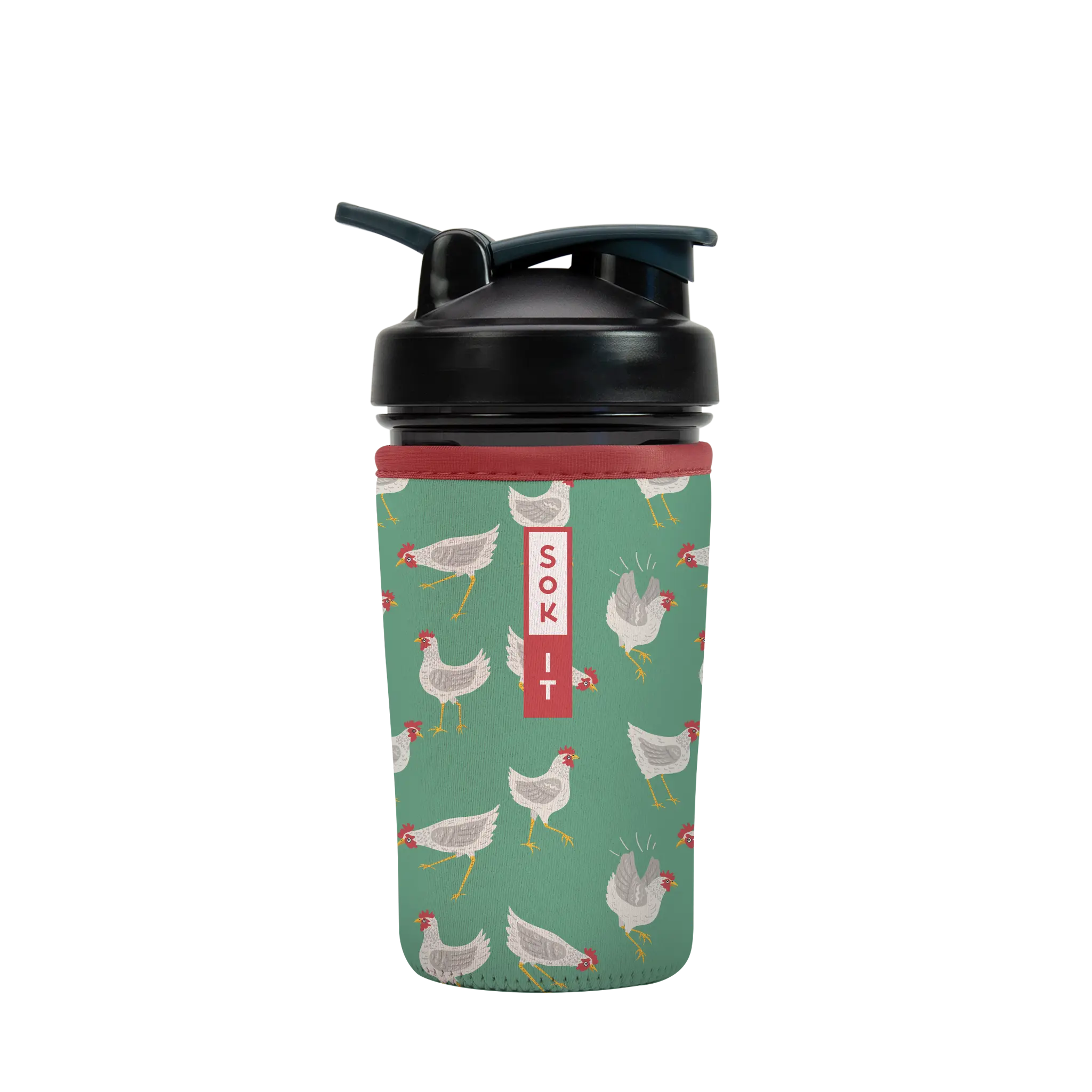 Sok-It BotlSok for Blender Style Bottle - Flew The Coop 24oz-Blender-Bottle 12.99 BotlSok-Spring Holiday