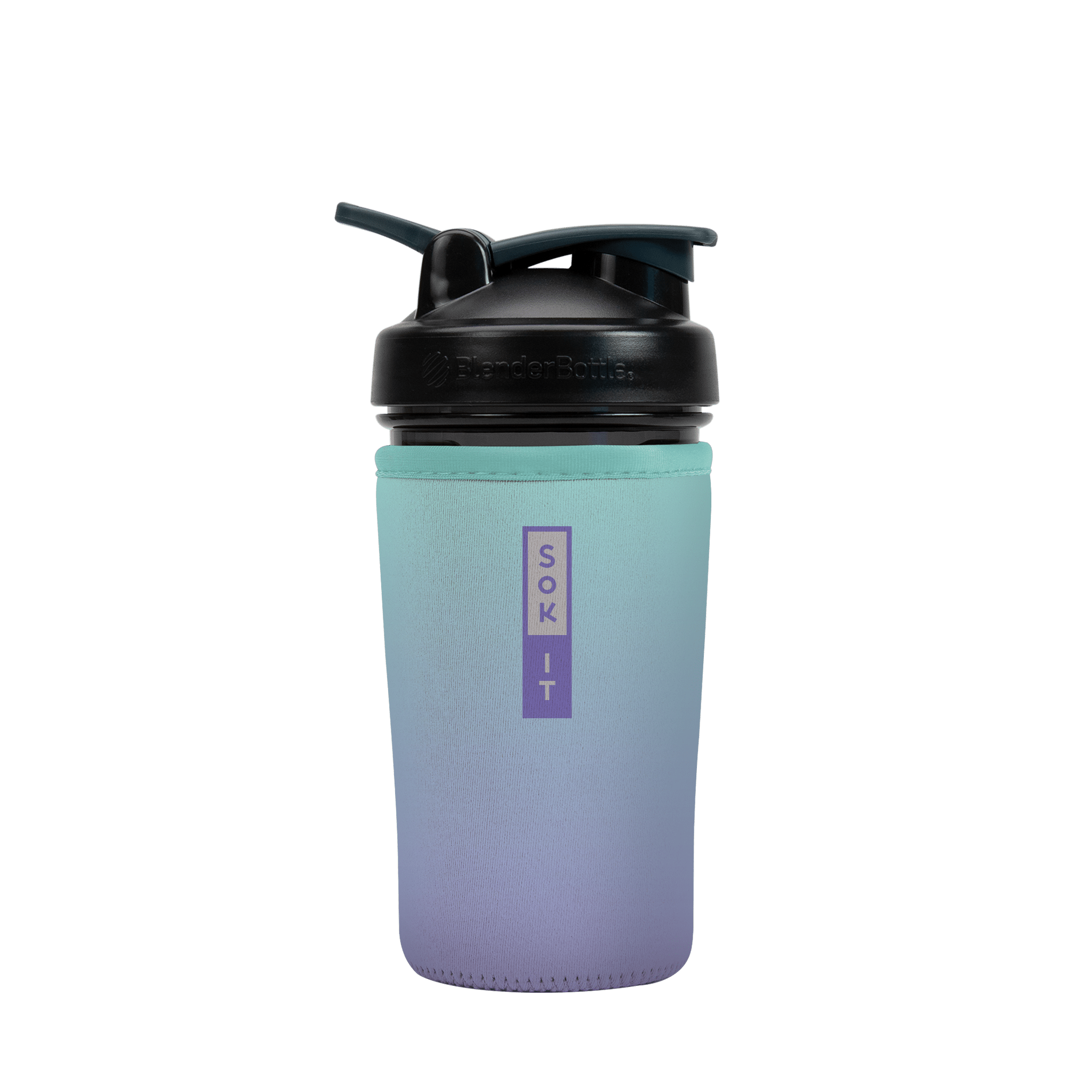 Sok-It BotlSok for Blender Style Bottle - Mermaid Ombre 24oz 11.03 BotlSok-Ombre