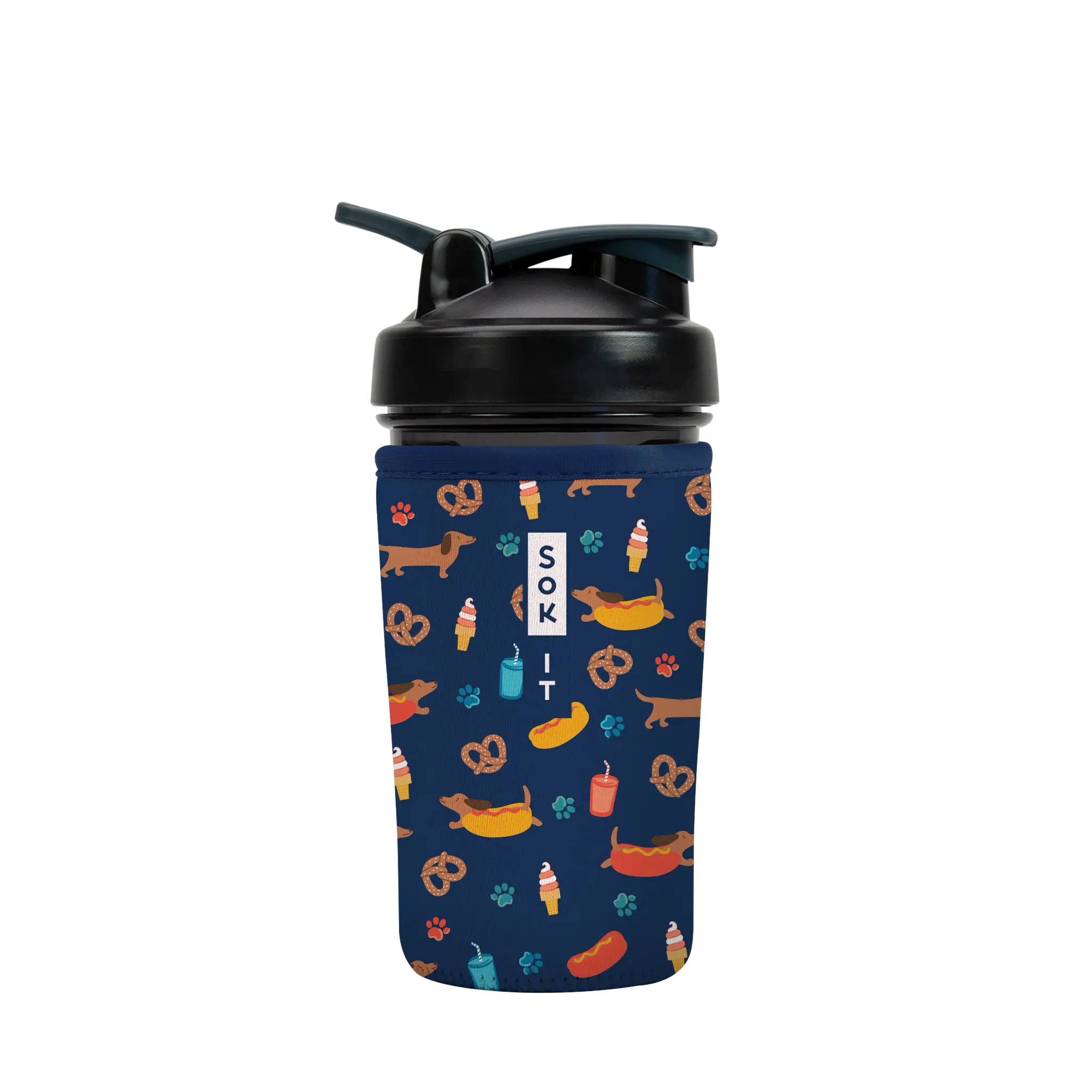 Sok-It BotlSok for Blender Style Bottles - Hot Dawgs  