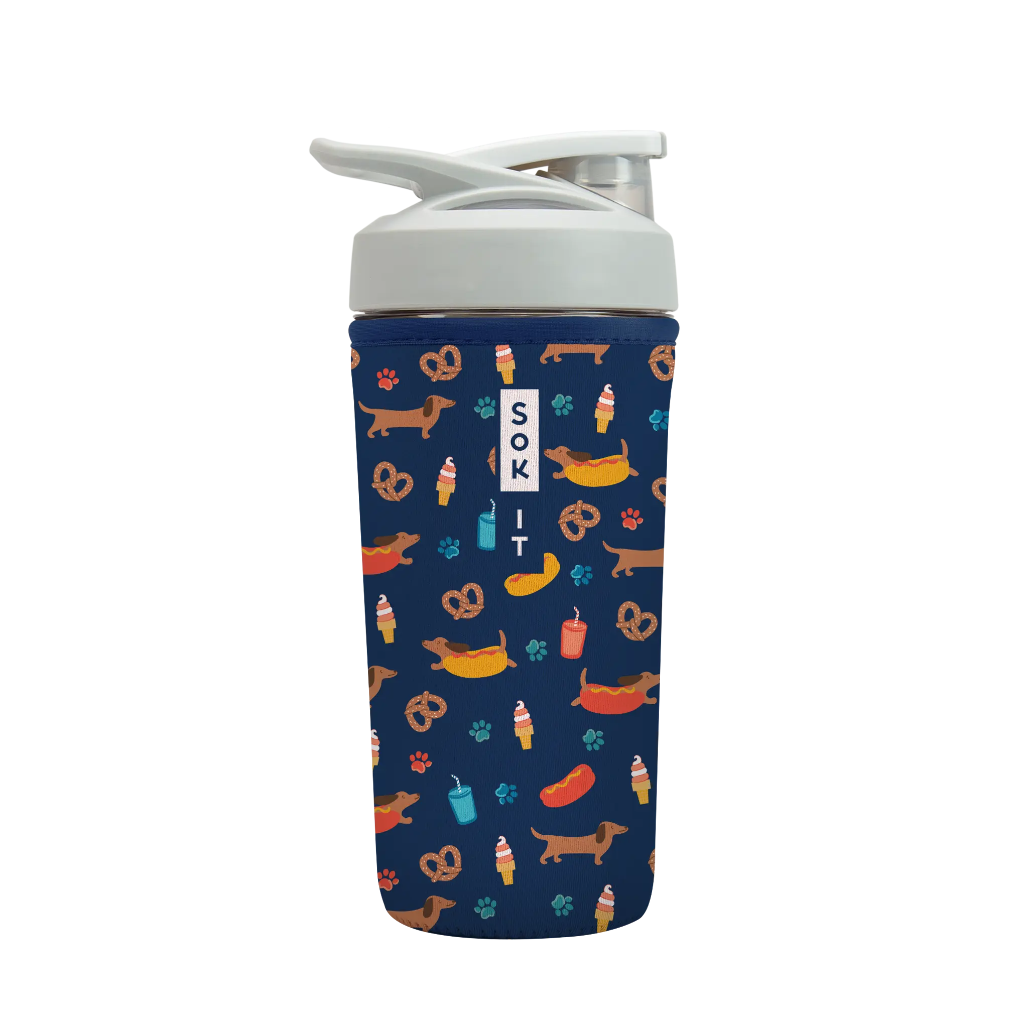 Sok-It BotlSok for Blender Style Bottles - Hot Dawgs  