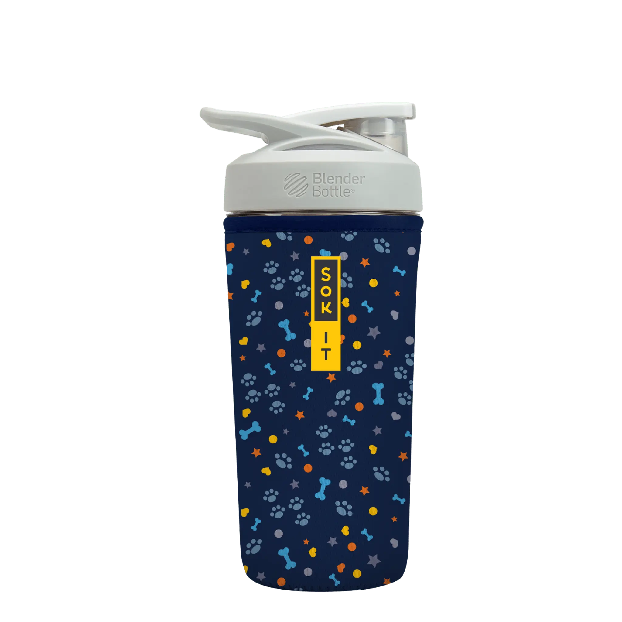 Sok-It BotlSok for Blender Style Bottles - Paws & Bones 28oz 14.99 BotlSok-Animal Prints