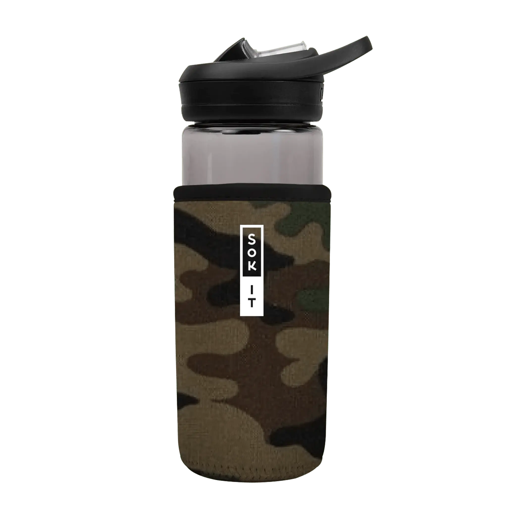 Sok-It BotlSok for CamelBak Style Bottles - Green Camo 16oz 11.99 BotlSok-Camo