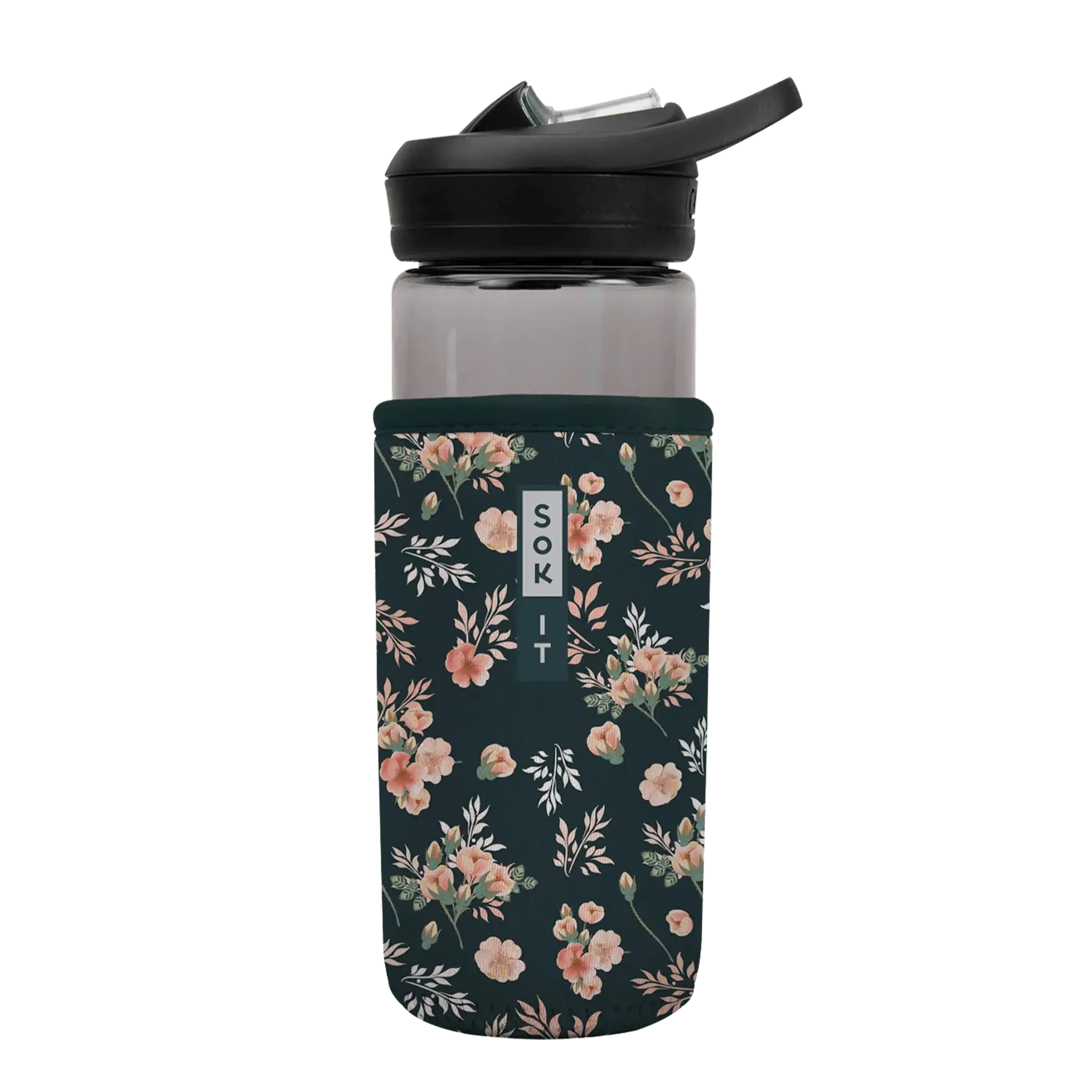 Sok-It BotlSok for CamelBak Style Bottles - Grey Rose 16oz 8.38 BotlSok-FW Floral