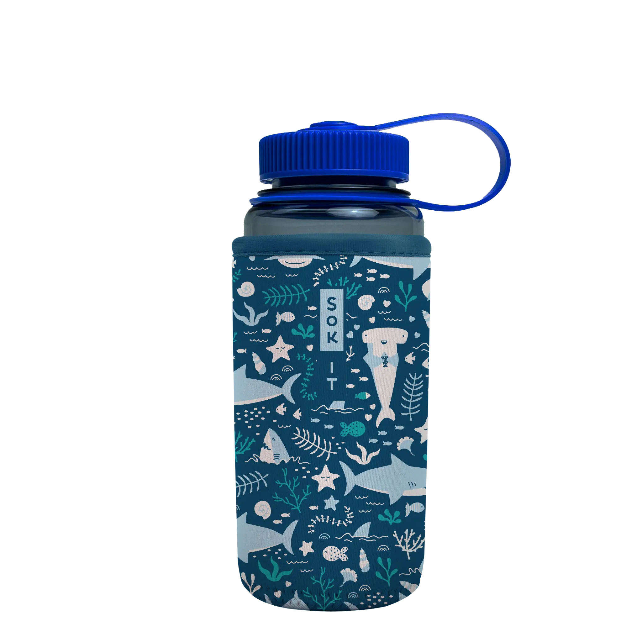 Sok-It BotlSok for CamelBak Style Bottles - Happy Sharks 16oz-CamelBak-Style-Bottle 11.99 BotlSok-Summer Holiday
