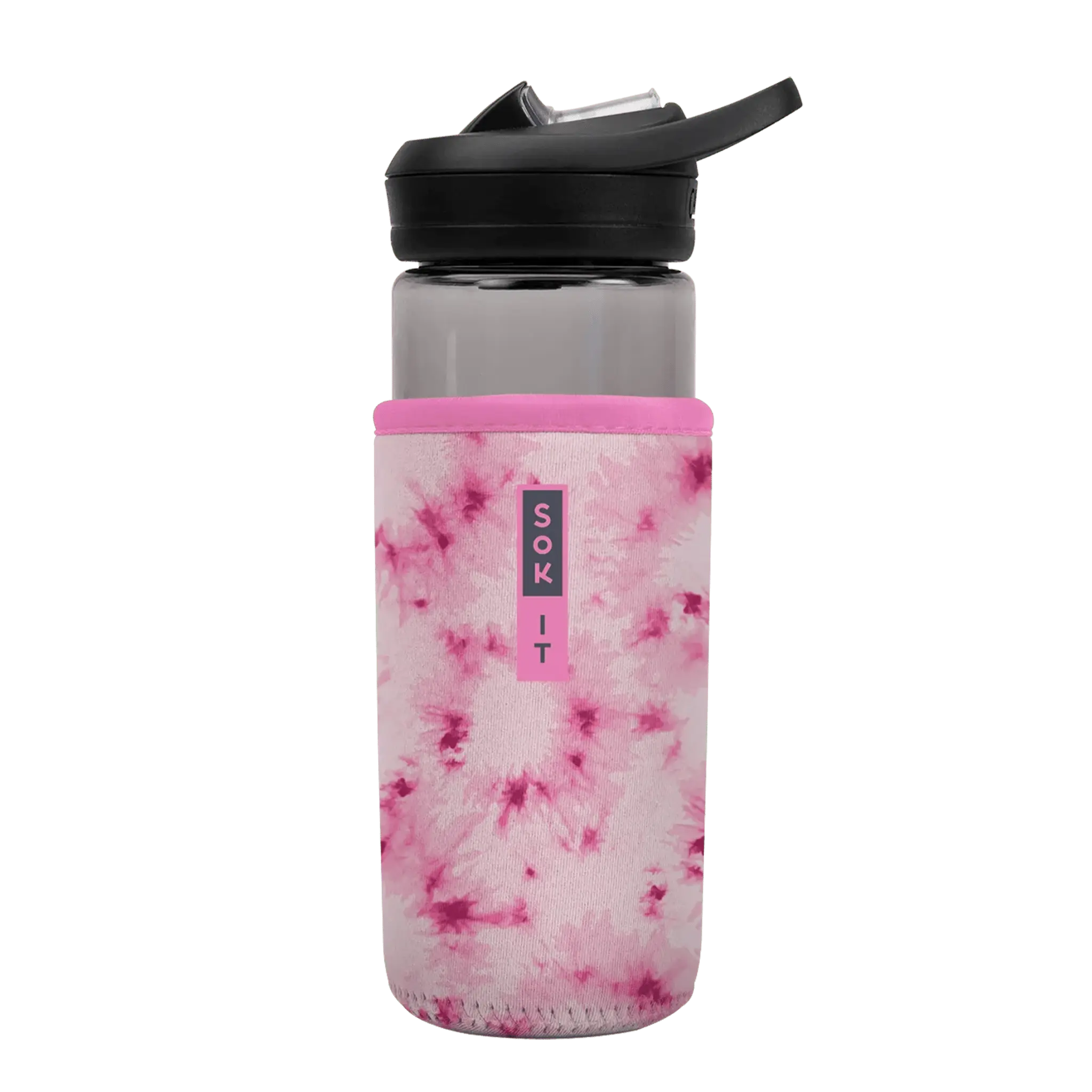 Sok-It BotlSok for CamelBak Style Bottles - Pink Splash Tie Dye 16oz 8.98 BotlSok-TieDye