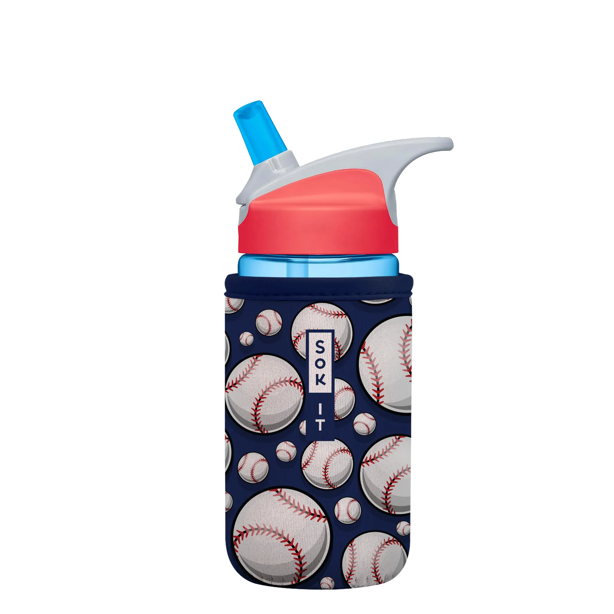 Sok-It BotlSok for CamelBak Style Bottles - Play Ball 12oz-CamelBak-Style-Bottle 10.99 BotlSok-Summer Holiday