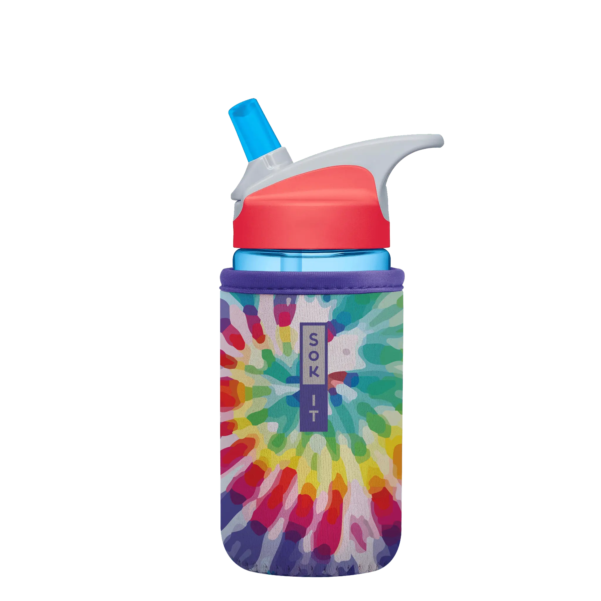 Sok-It BotlSok for CamelBak Style Bottles - Rainbow Tie Dye 12oz 5.48 BotlSok-TieDye