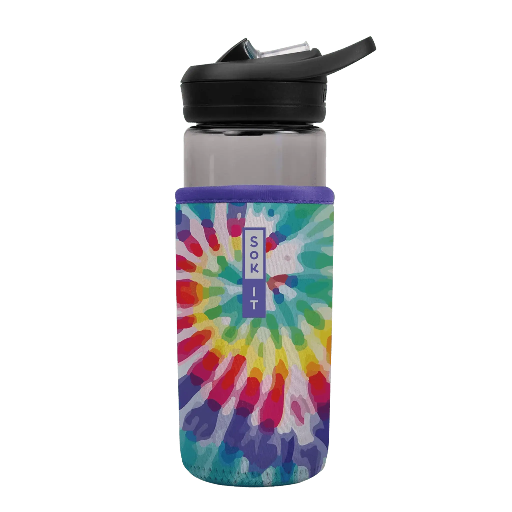 Sok-It BotlSok for CamelBak Style Bottles - Rainbow Tie Dye 16oz 6.58 BotlSok-TieDye