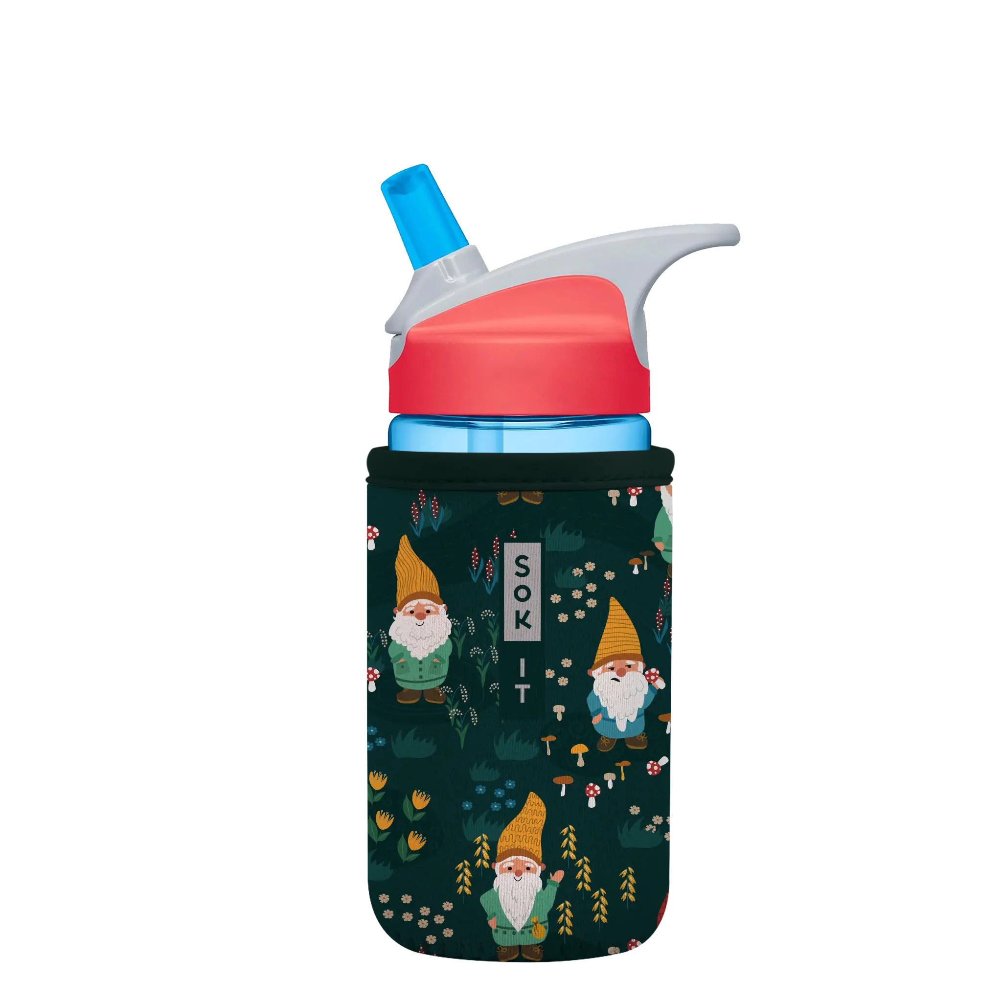 Sok-It BotlSok for CamelBak Style Bottles - Rollin' with my Gnomies 12oz-CamelBak-Style-Bottle 10.99 BotlSok-Evergreen