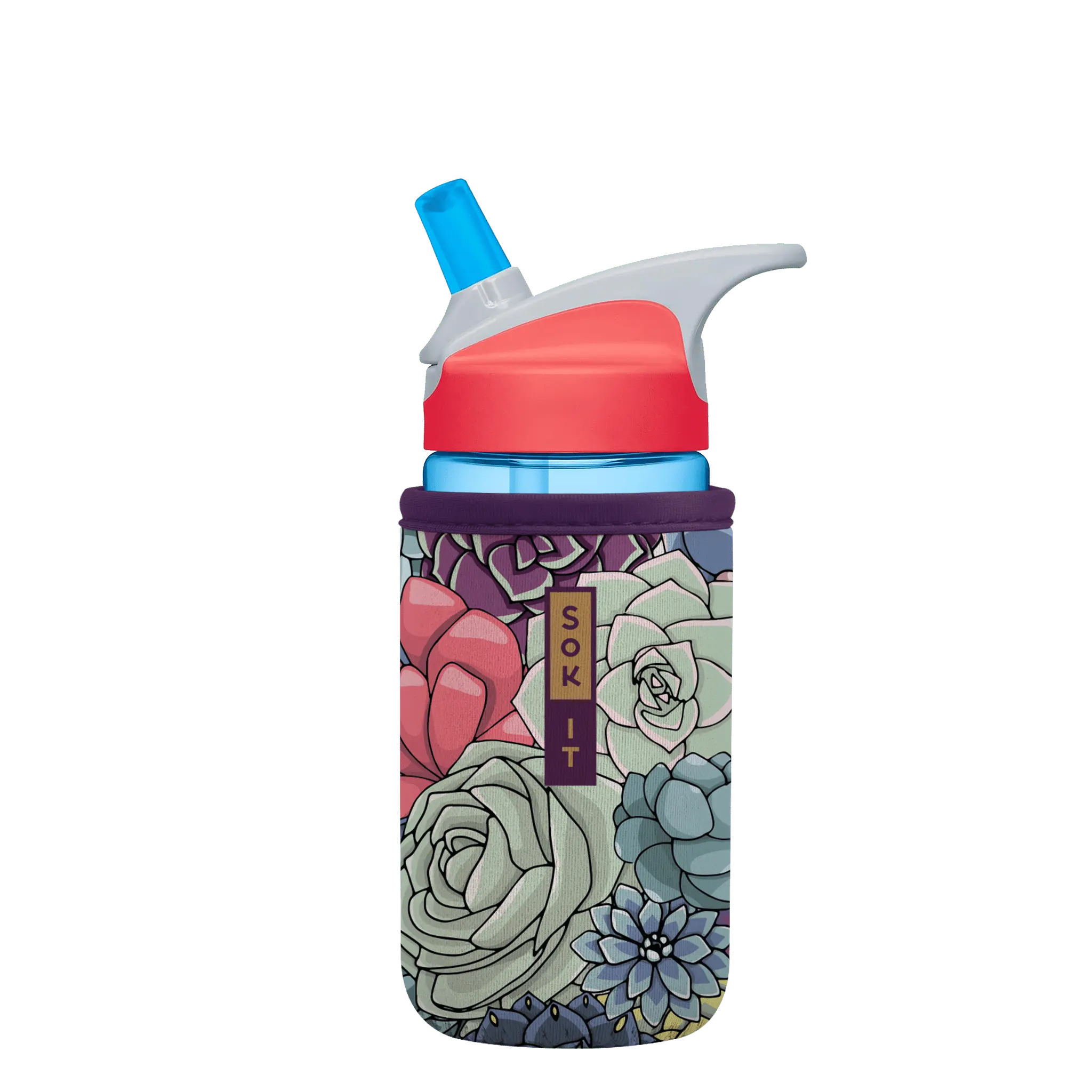 Sok-It BotlSok for CamelBak Style Bottles - Succulents 12oz 9.99 BotlSok-SS Floral