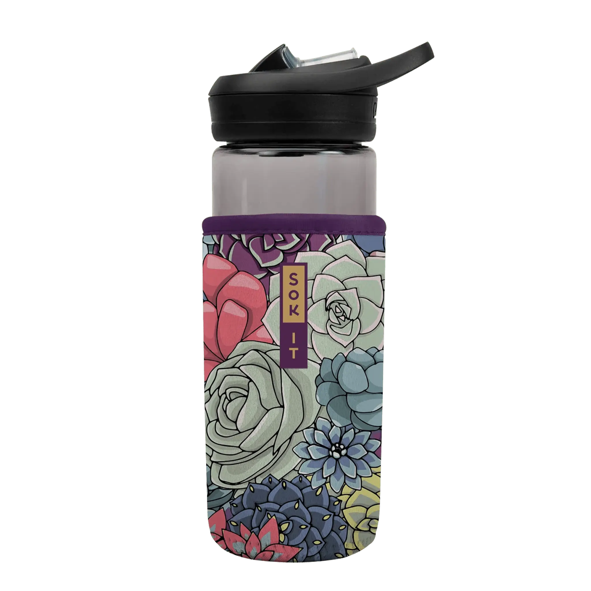 Sok-It BotlSok for CamelBak Style Bottles - Succulents 16oz 11.99 BotlSok-SS Floral