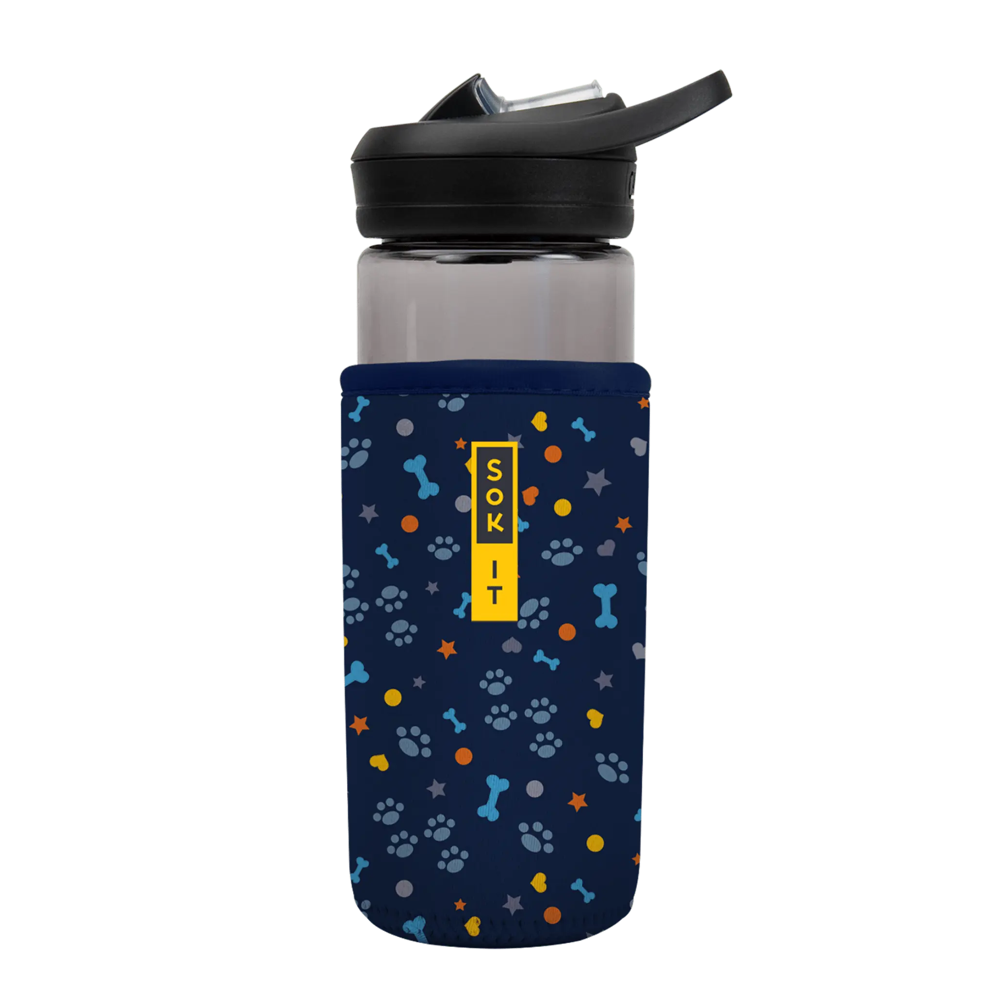 Sok-It BotlSok for Camelbak Style Bottles - Paws & Bones 16oz 11.99 BotlSok-Animal Prints