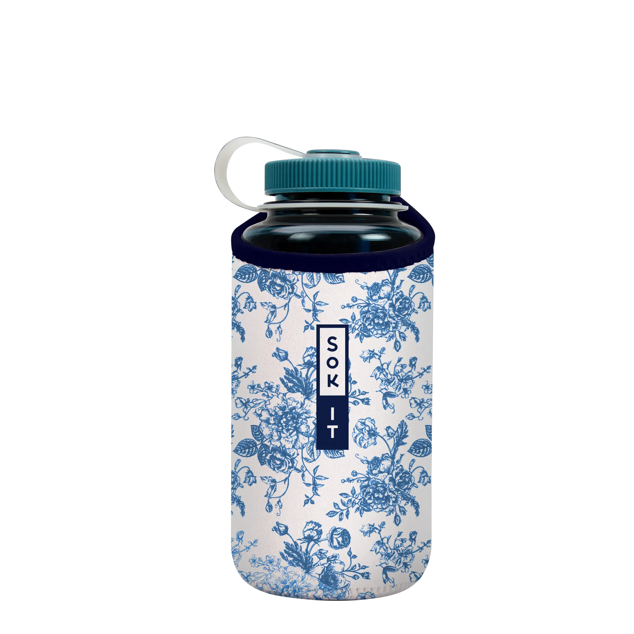 Sok-It BotlSok for Nalgene Style Bottle - Like Fine China   BotlSok-Spring Holiday