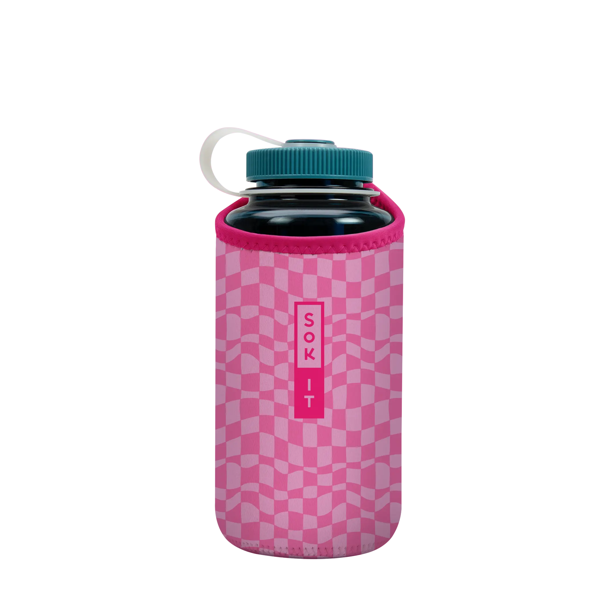 Sok-It BotlSok for Nalgene Style Bottle - Pink Grand Prix   BotlSok-Evergreen