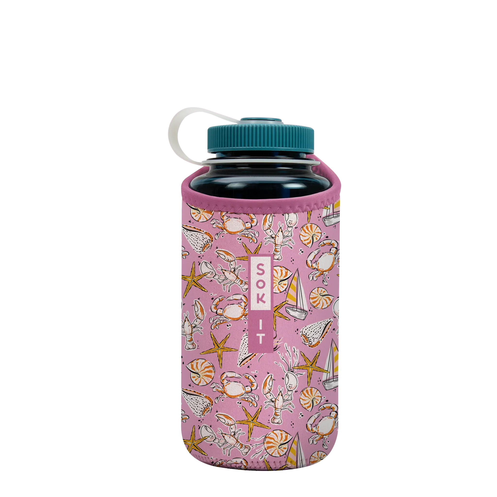 Sok-It BotlSok for Nalgene Style Bottle - Tidal Treasures   BotlSok-Summer Holiday