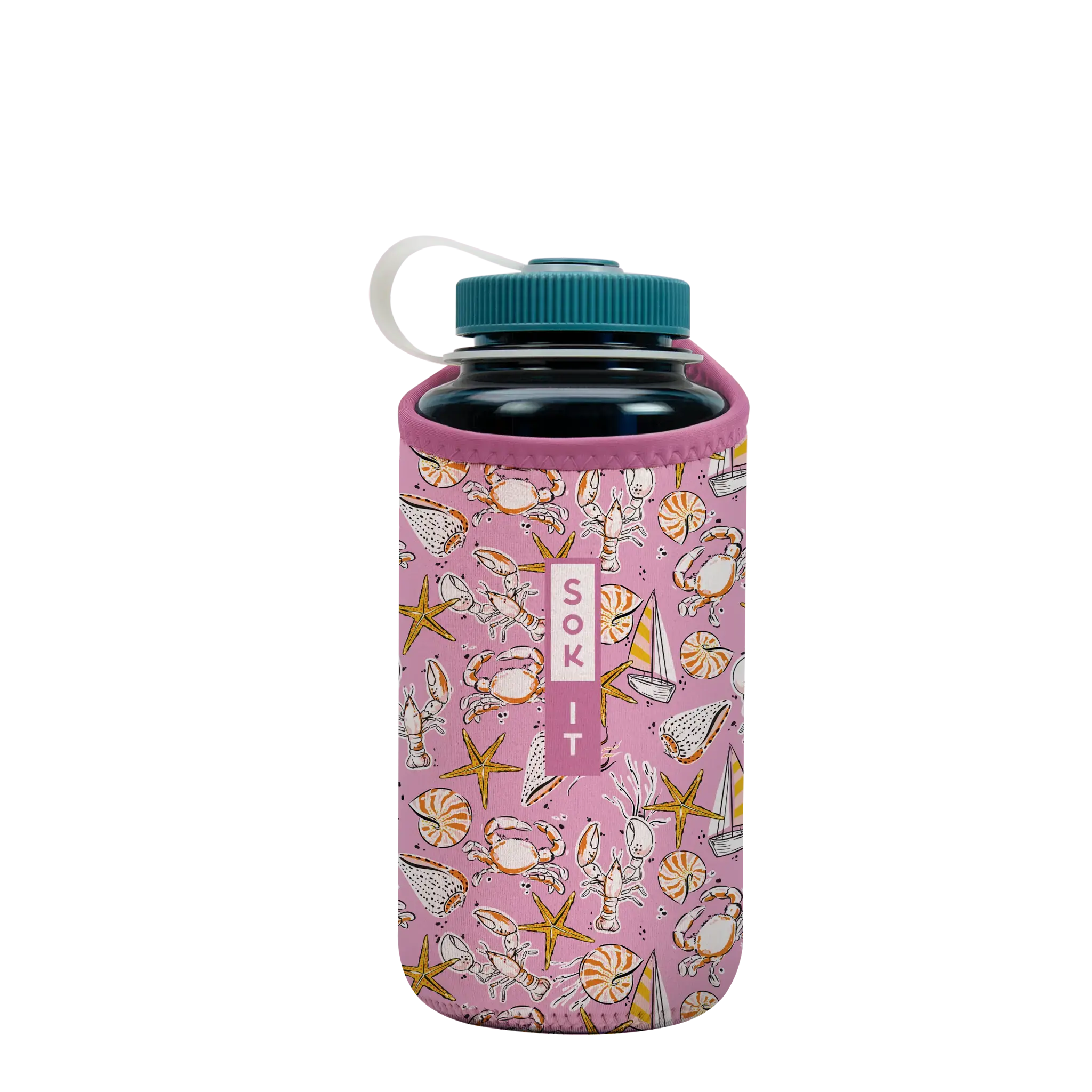 Sok-It BotlSok for Nalgene Style Bottle - Tidal Treasures   BotlSok-Summer Holiday