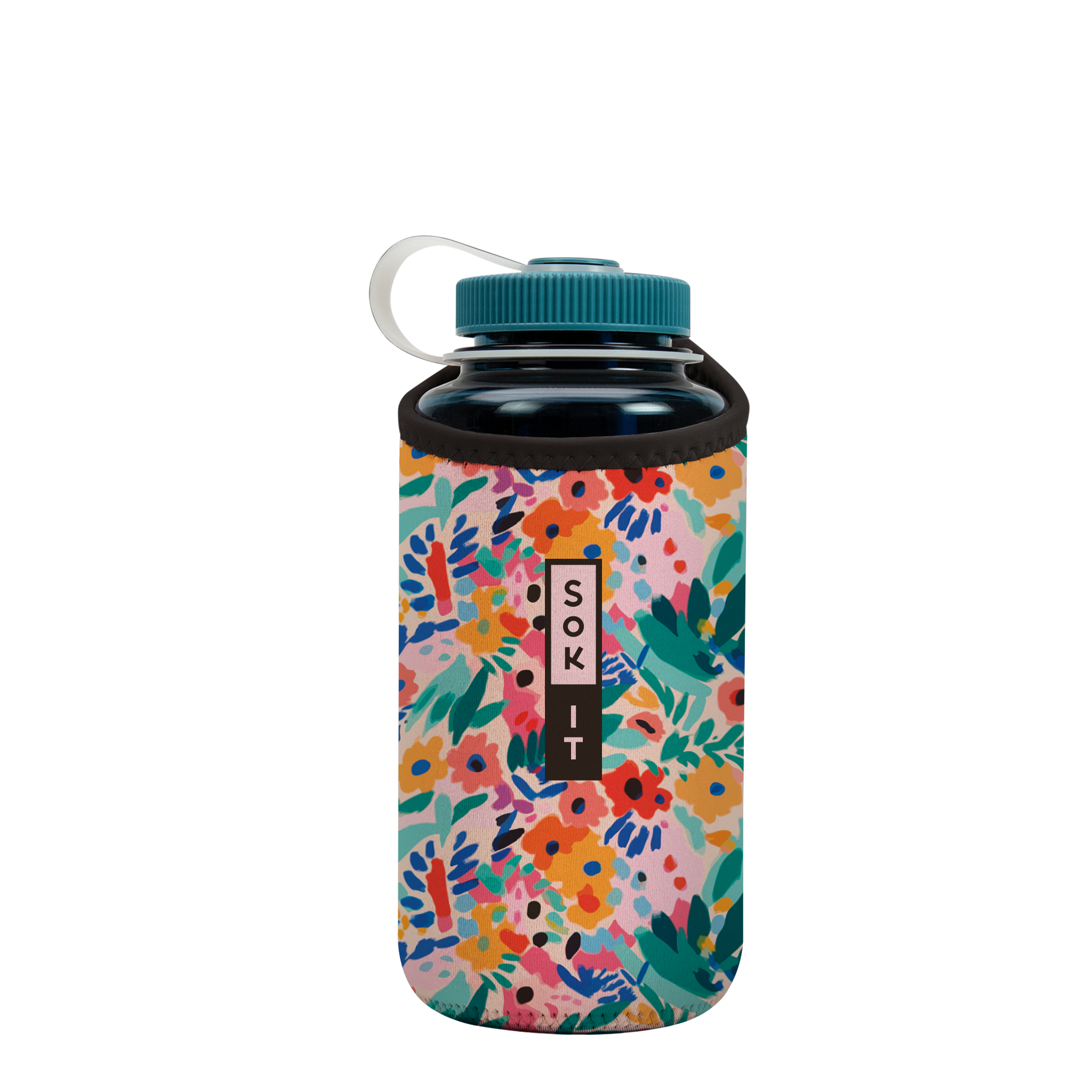 BotlSok for Nalgene Style Bottles - Abstract Floral