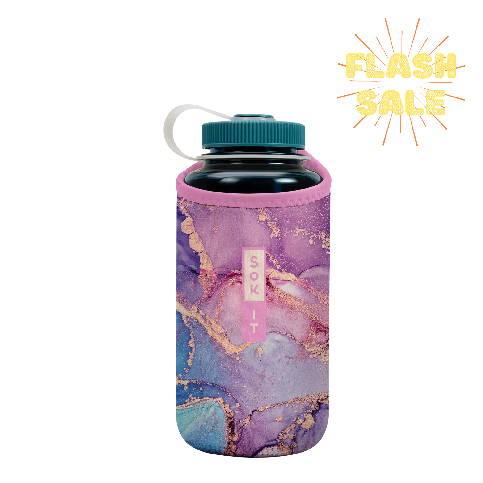 Sok-It BotlSok for Nalgene Style Bottles - Aurora Era   BotlSok-Evergreen