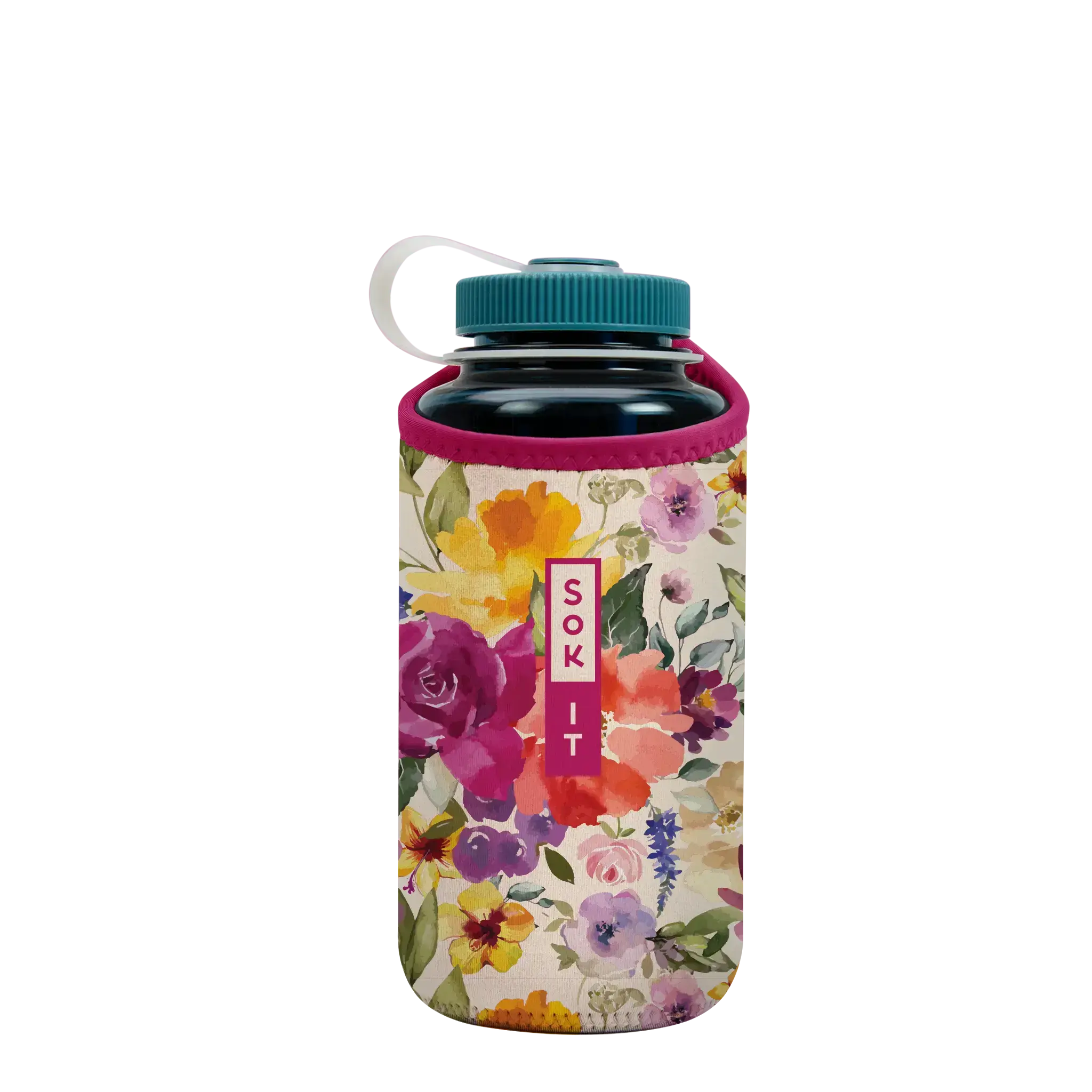 BotlSok for Nalgene Style Bottles - Blooming Bright