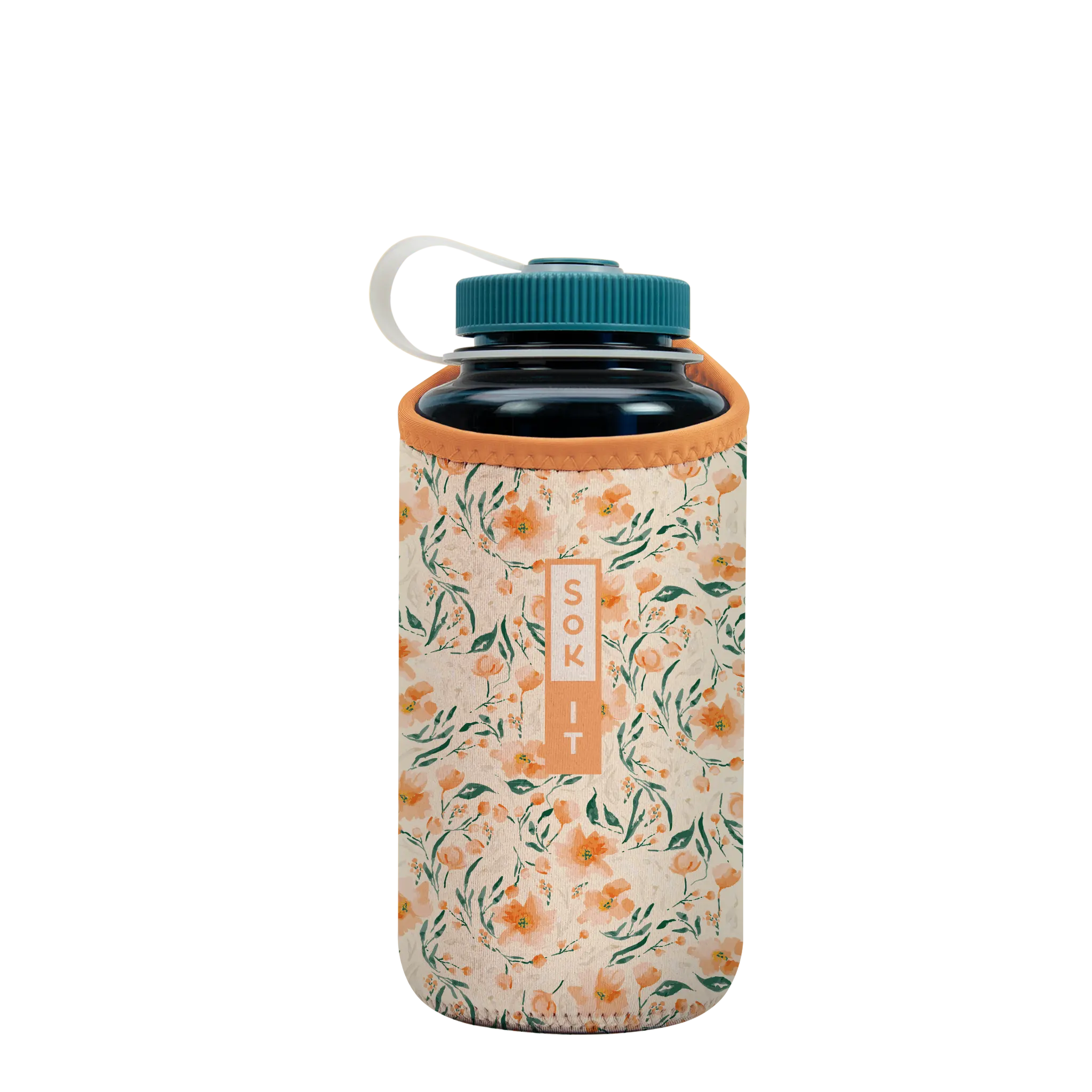Sok-It BotlSok for Nalgene Style Bottles - Blush Blossoms   BotlSok-Evergreen