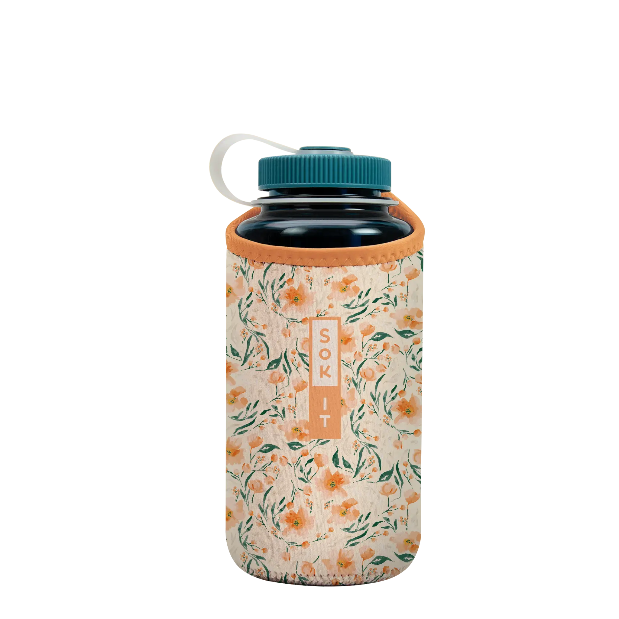 Sok-It BotlSok for Nalgene Style Bottles - Blush Blossoms   BotlSok-Evergreen