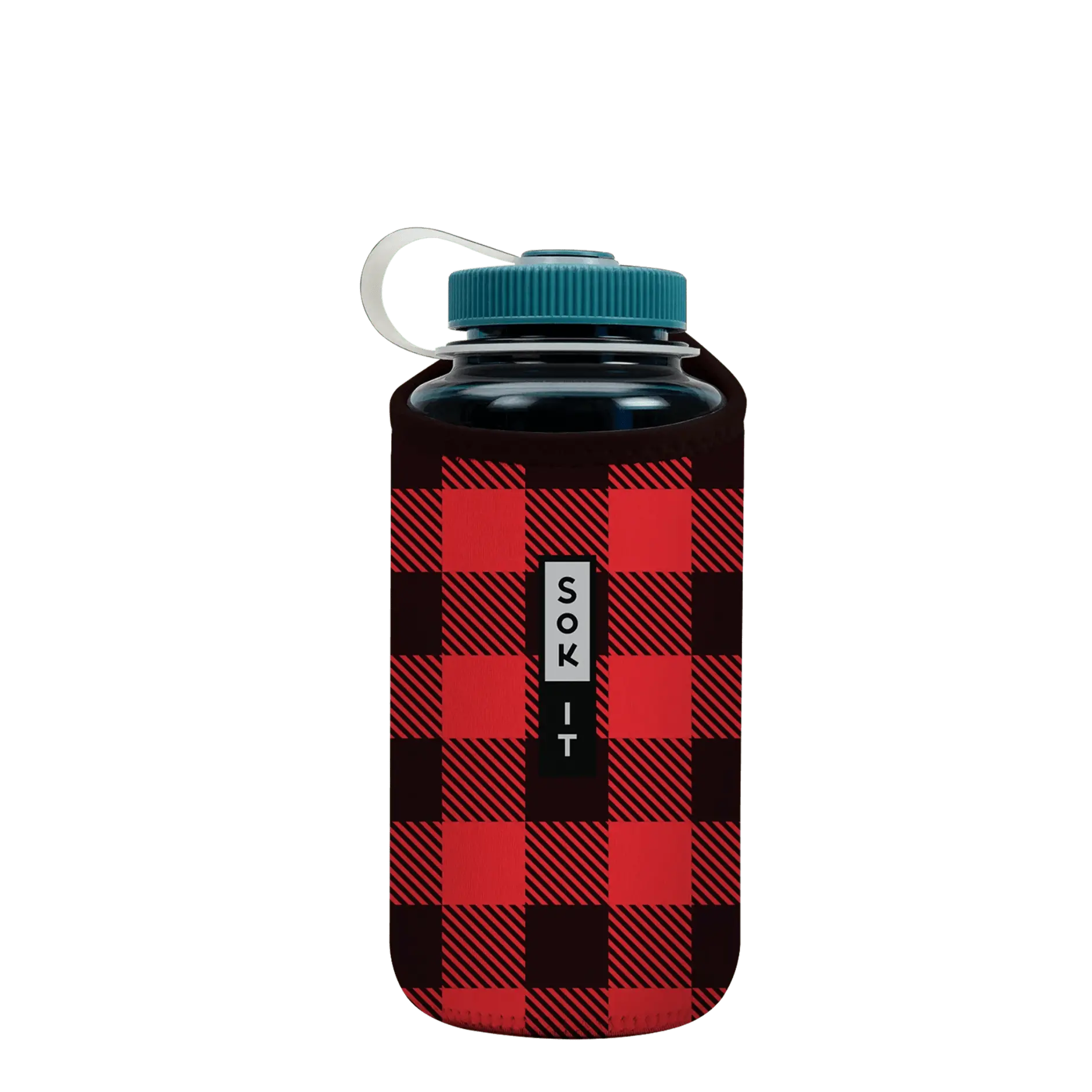 Sok-It BotlSok for Nalgene Style Bottles - Buffalo Check   BotlSok-Winter Holiday