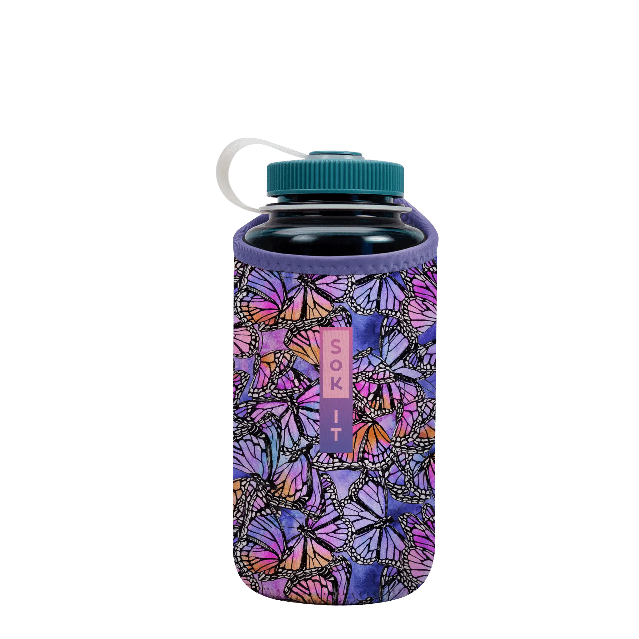 Sok-It BotlSok for Nalgene Style Bottles - Butterfly Galaxy   BotlSok-Animals