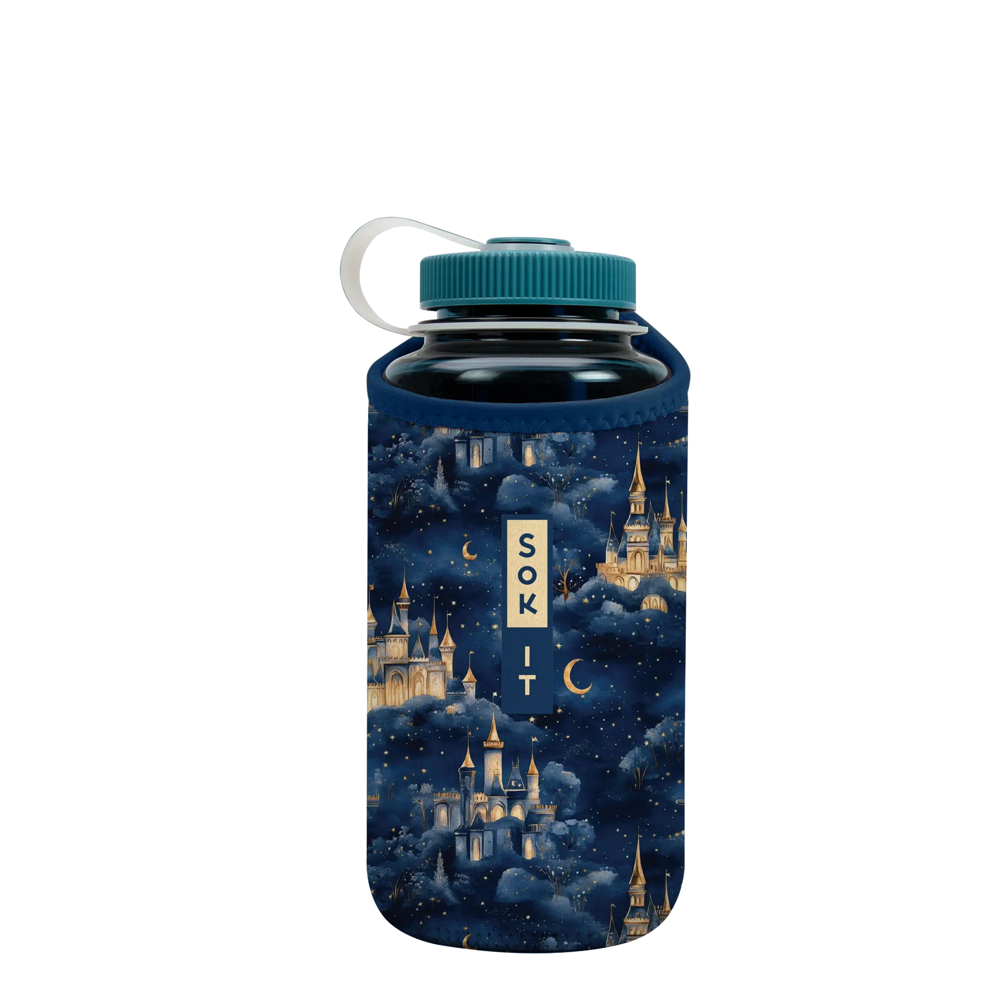 Sok-It BotlSok for Nalgene Style Bottles - Castle in the Sky   BotlSok-Halloween Holiday