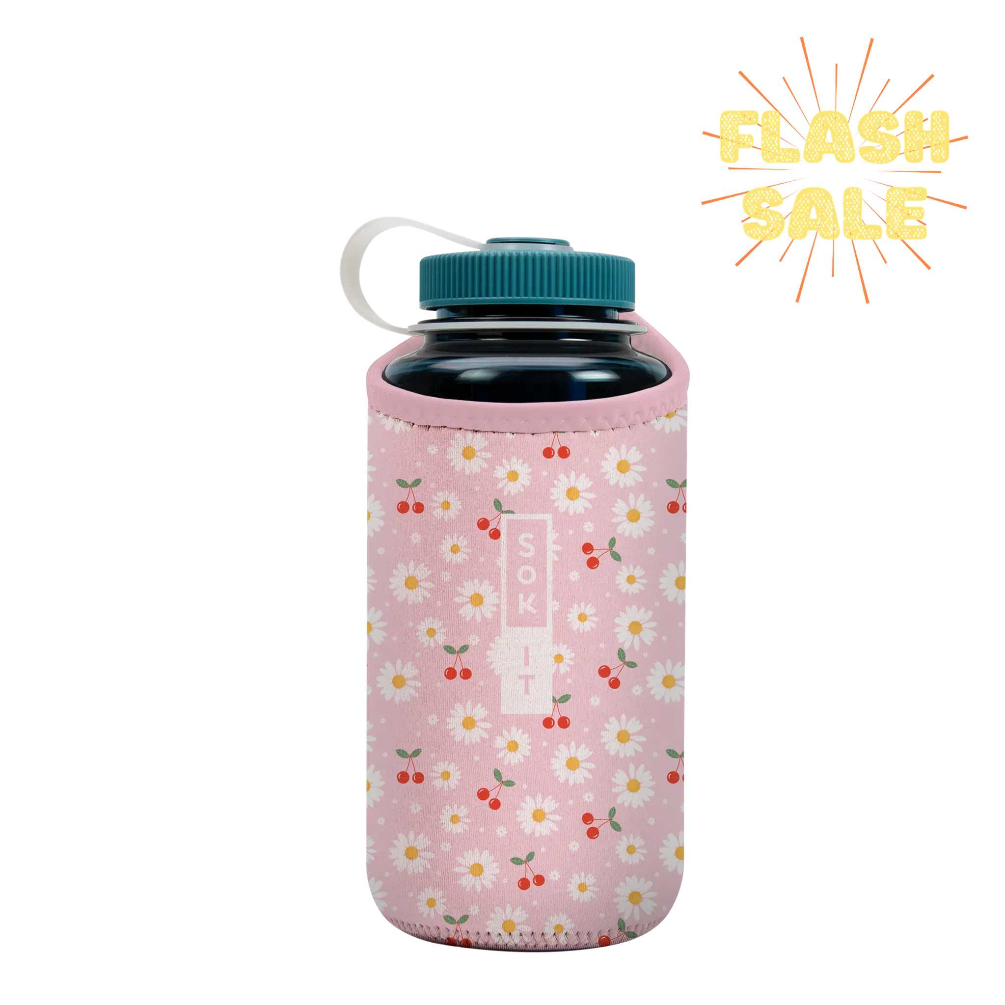 Sok-It BotlSok for Nalgene Style Bottles - Cherry Bomb   BotlSok-Spring Holiday