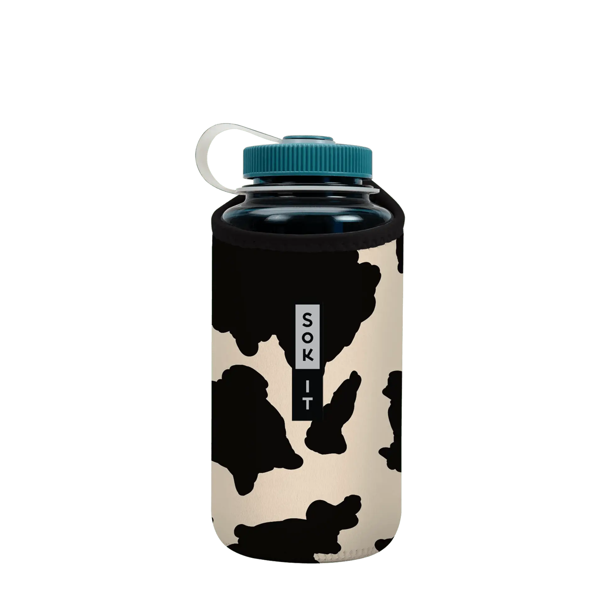 Sok-It BotlSok for Nalgene Style Bottles - Cow Print   BotlSok-Animal Prints