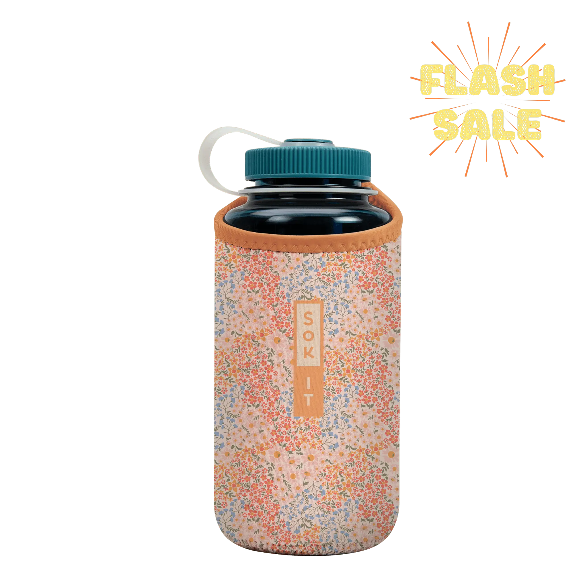 Sok-It BotlSok for Nalgene Style Bottles - Dainty Florals   BotlSok-SS Floral