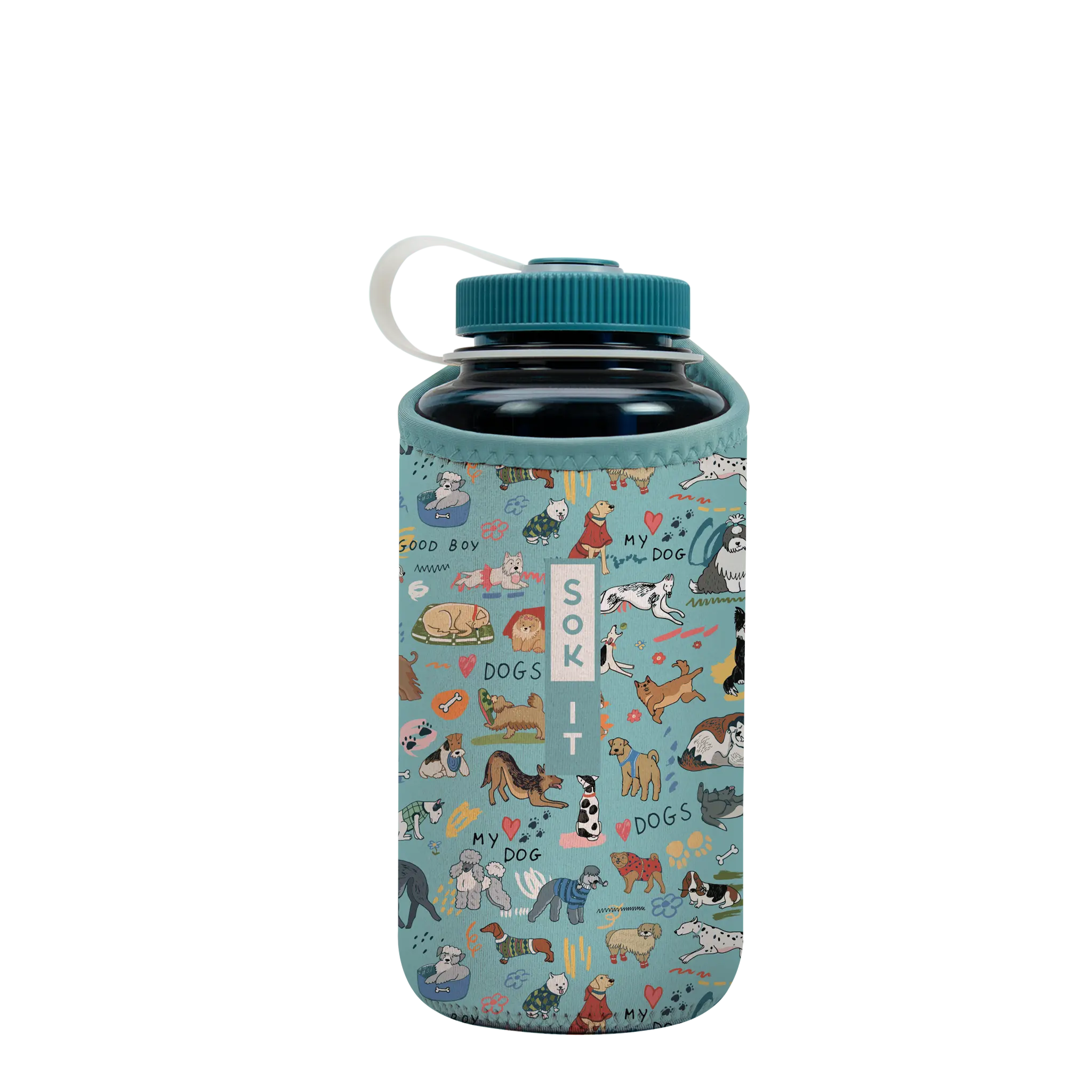Sok-It BotlSok for Nalgene Style Bottles - Dog Days Forever   BotlSok-Evergreen