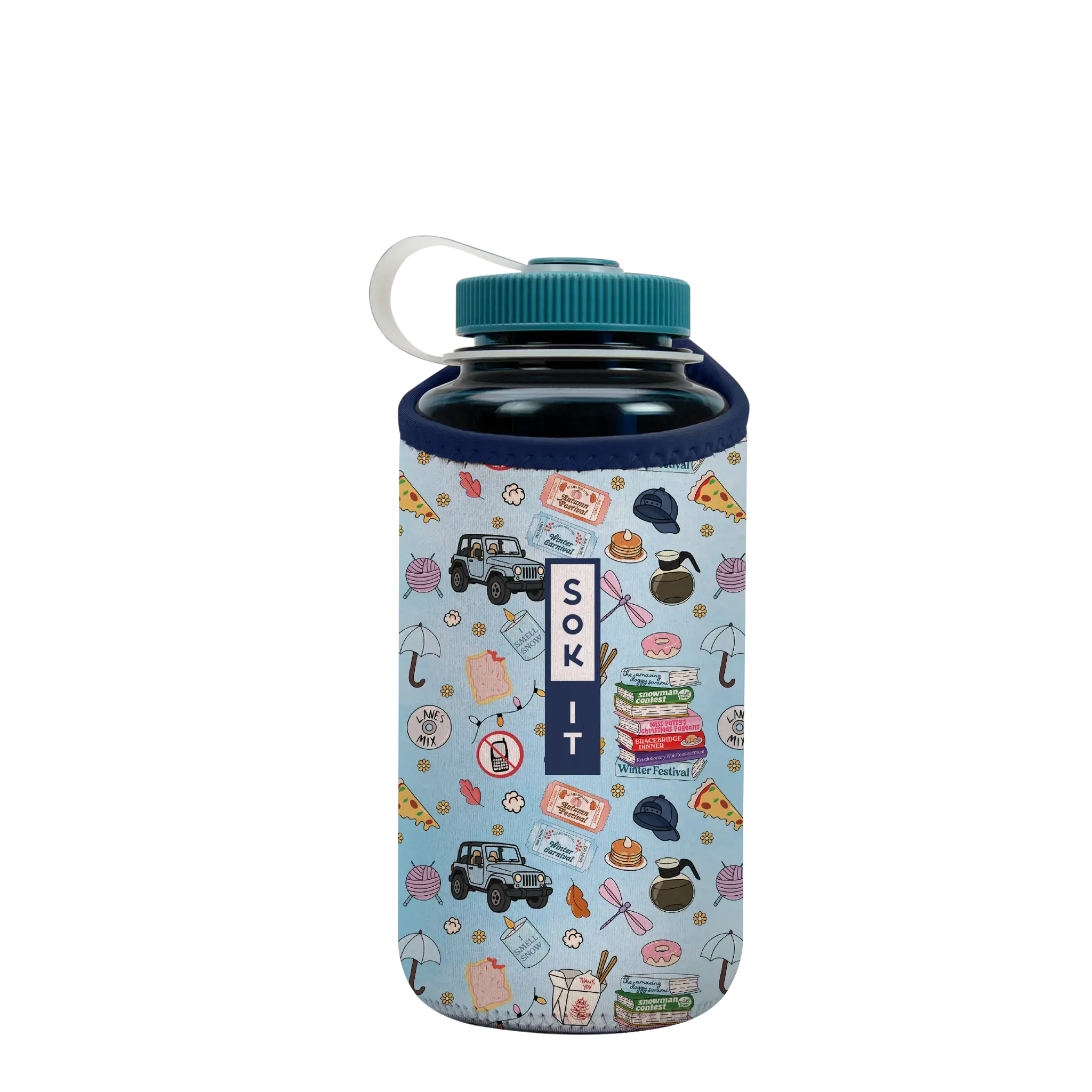 Sok-It BotlSok for Nalgene Style Bottles - Fast Talker   BotlSok-Evergreen