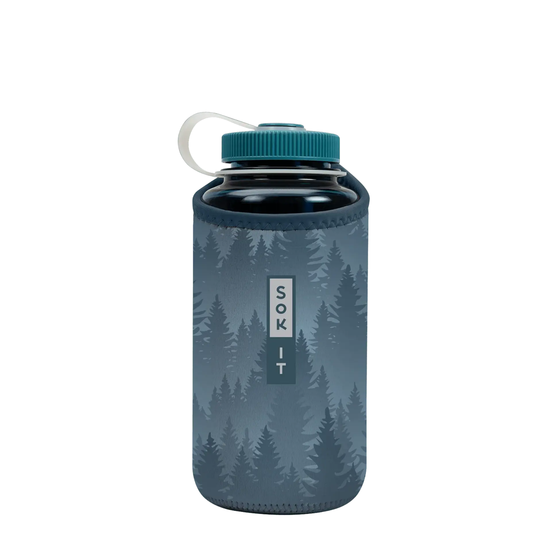 Sok-It BotlSok for Nalgene Style Bottles - Foggy Woods   BotlSok-Evergreen
