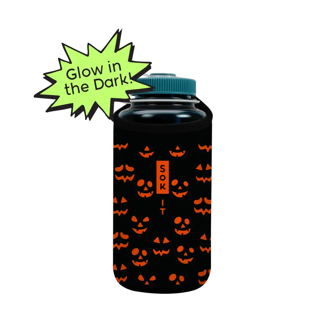 Sok-It BotlSok for Nalgene Style Bottles - Fright Night Lights   BotlSok-Halloween Holiday