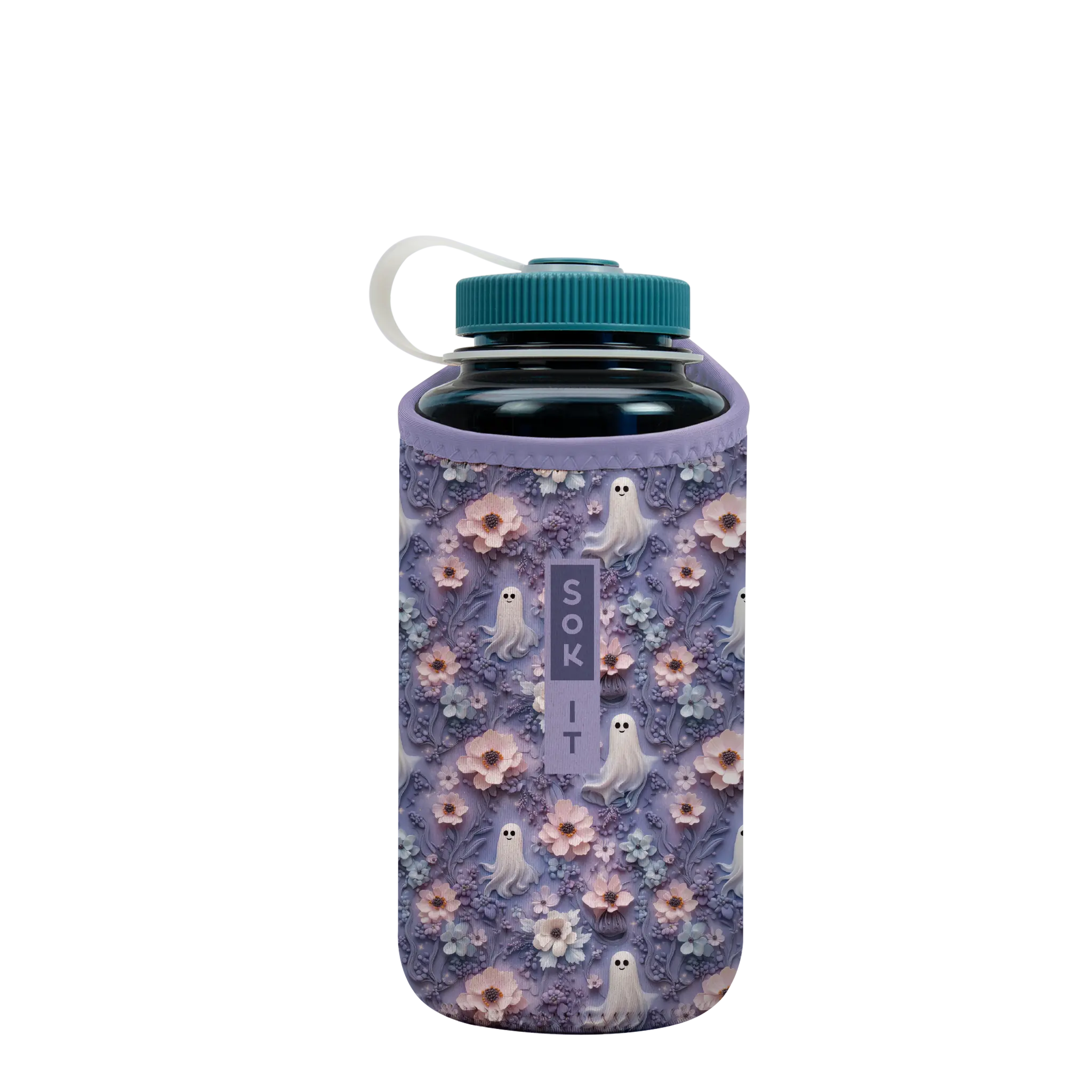 Sok-It BotlSok for Nalgene Style Bottles - Ghostly Garden   BotlSok-Halloween Holiday