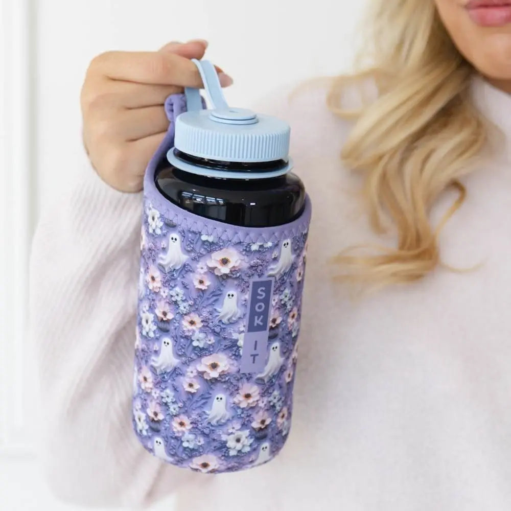 Sok-It BotlSok for Nalgene Style Bottles - Ghostly Garden   BotlSok-Halloween Holiday