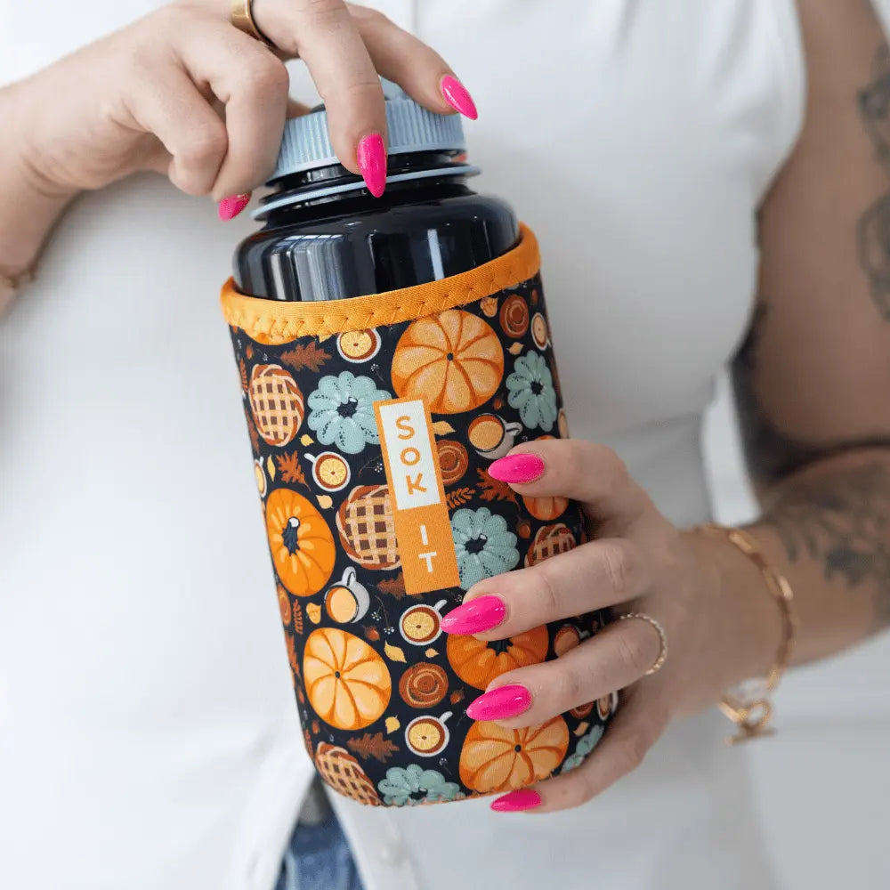 Sok-It BotlSok for Nalgene Style Bottles - Give Thanks   BotlSok-Fall Holiday