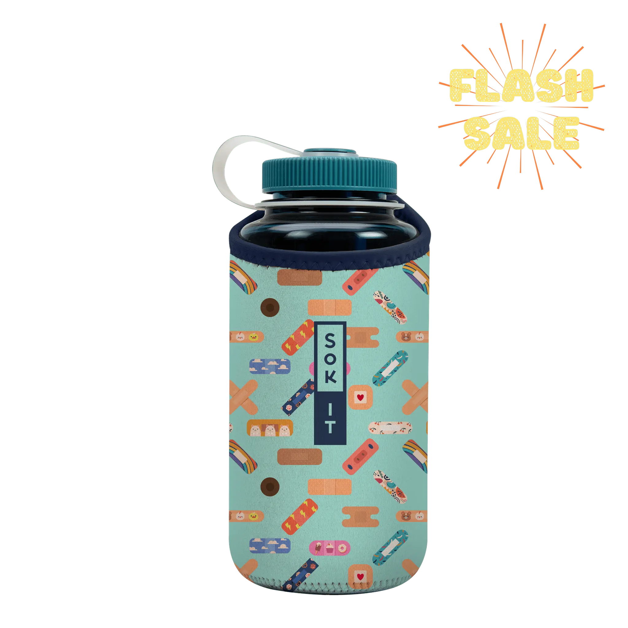 Sok-It BotlSok for Nalgene Style Bottles - Happy Healers   BotlSok-Novelty
