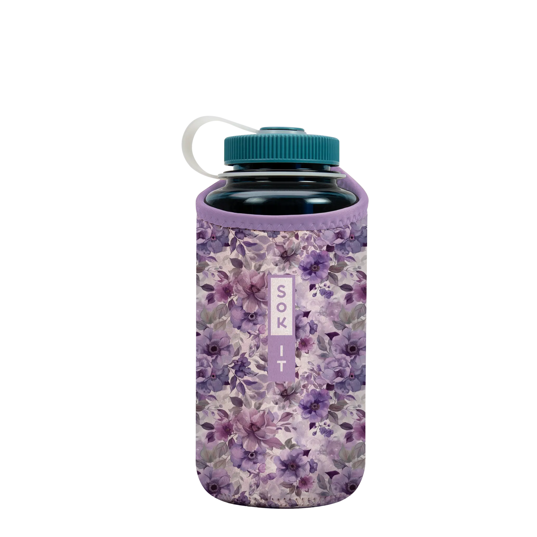 Sok-It BotlSok for Nalgene Style Bottles - Lilac Meadows  